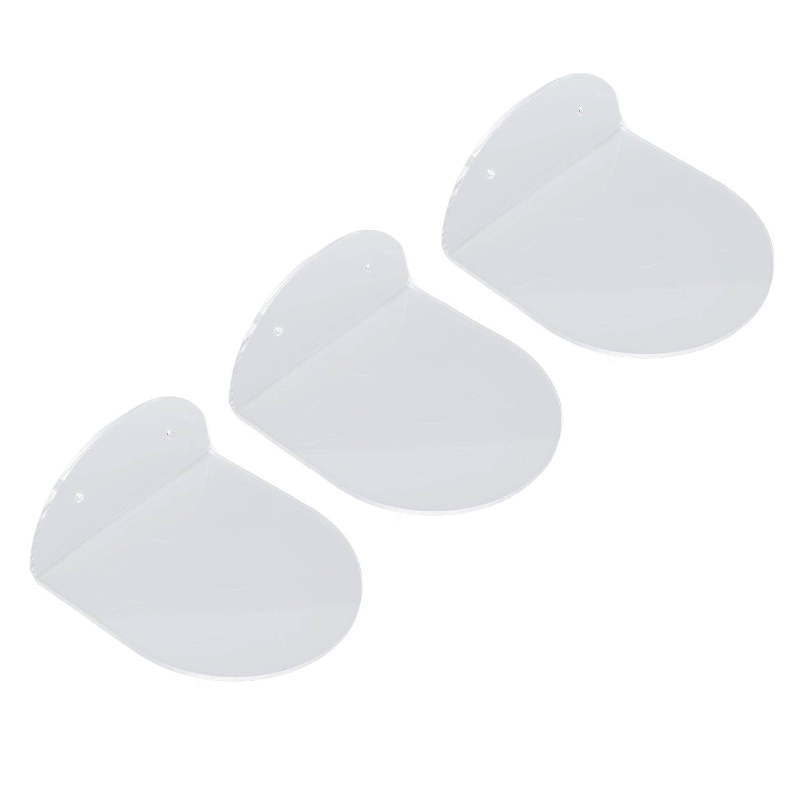 3pcs Wall Speaker Floating Shelves Acrylic Waterproof Wall Mounted Speaker Display Stand for Baby Camera Small Alarm Clock Transparent - Image 3