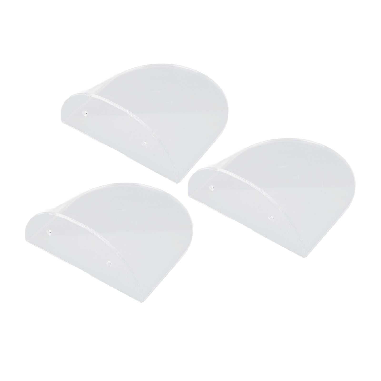 3pcs Wall Speaker Floating Shelves Acrylic Waterproof Wall Mounted Speaker Display Stand for Baby Camera Small Alarm Clock Transparent - Image 4
