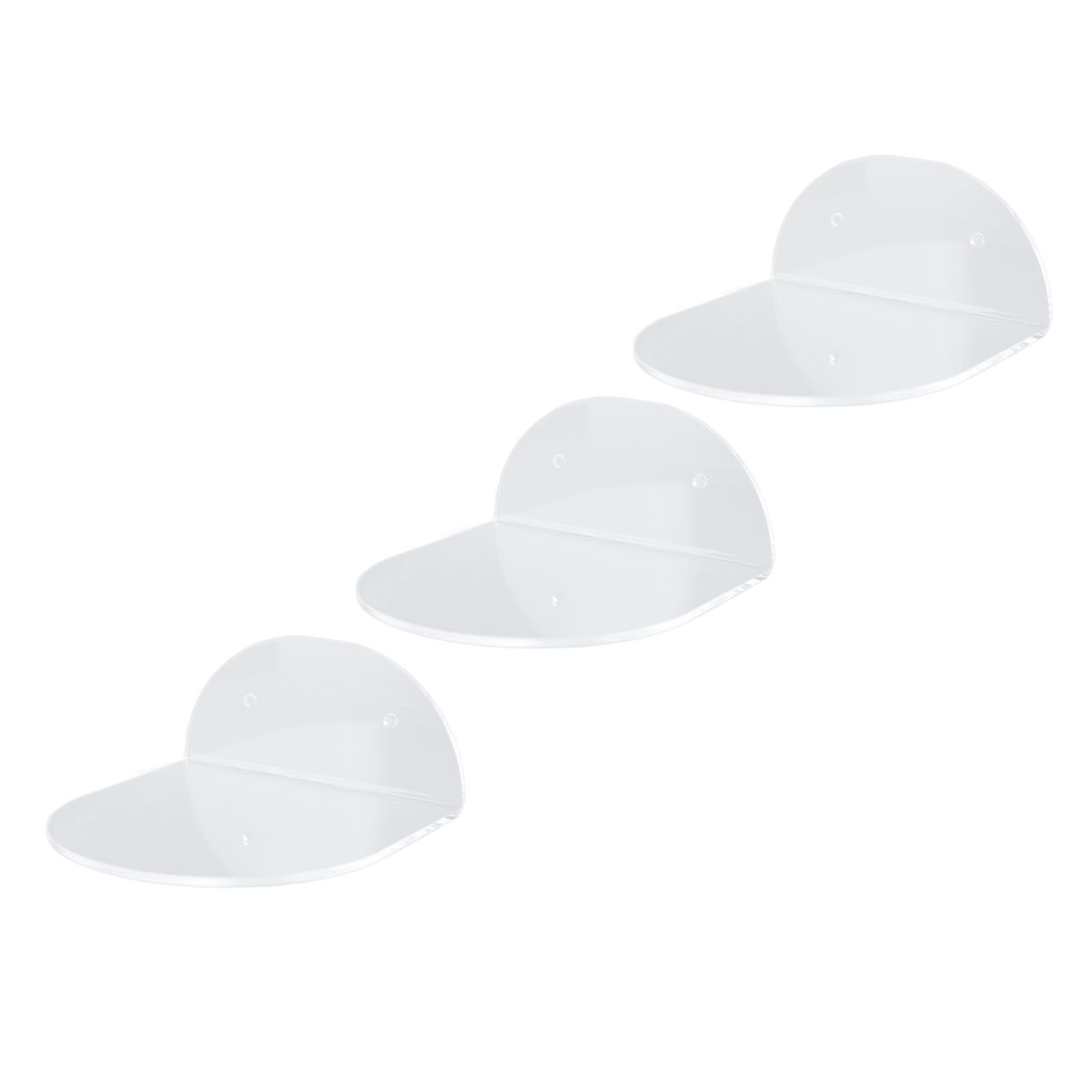 3pcs Wall Speaker Floating Shelves Acrylic Waterproof Wall Mounted Speaker Display Stand for Baby Camera Small Alarm Clock Transparent - Image 6