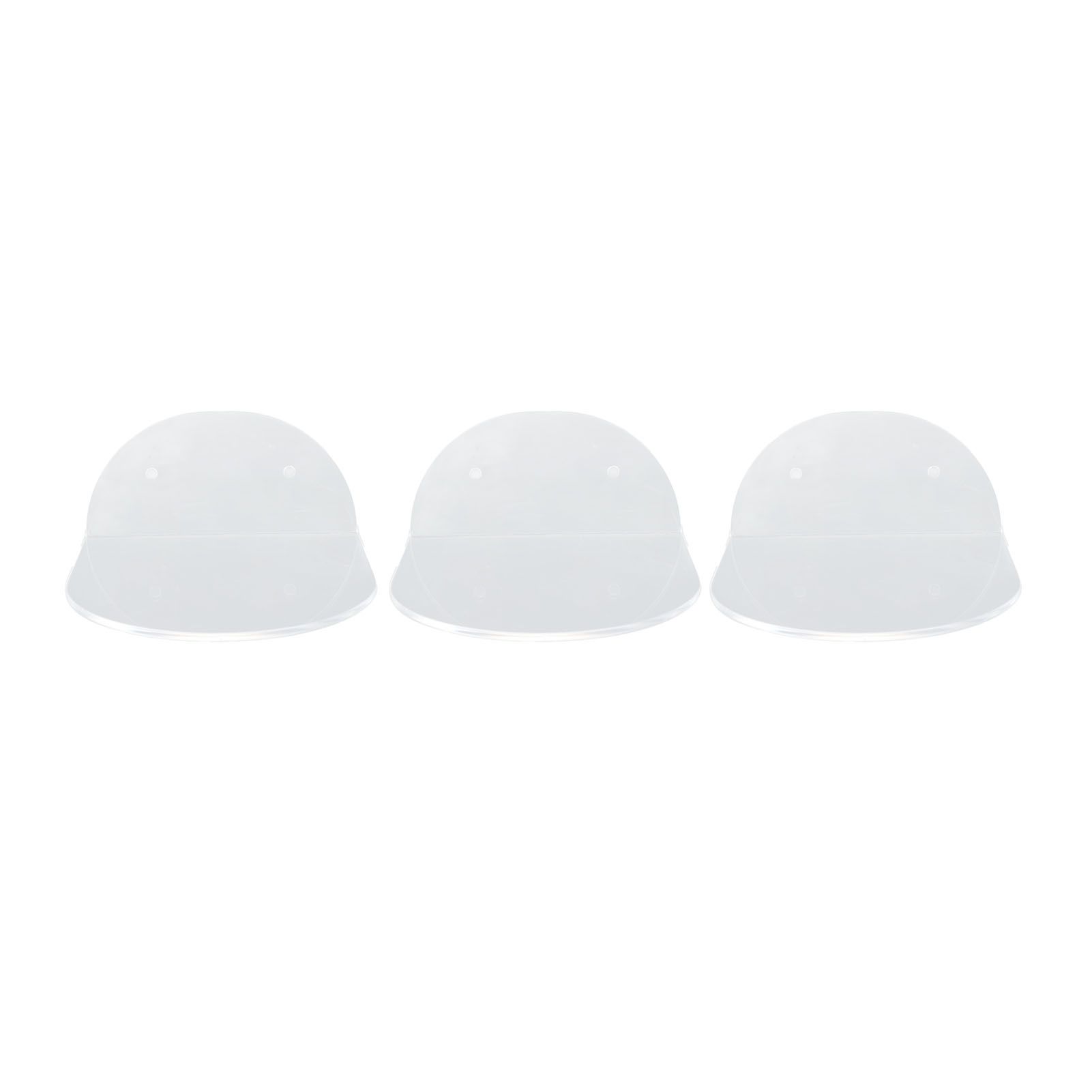 3pcs Wall Speaker Floating Shelves Acrylic Waterproof Wall Mounted Speaker Display Stand for Baby Camera Small Alarm Clock Transparent - Image 8
