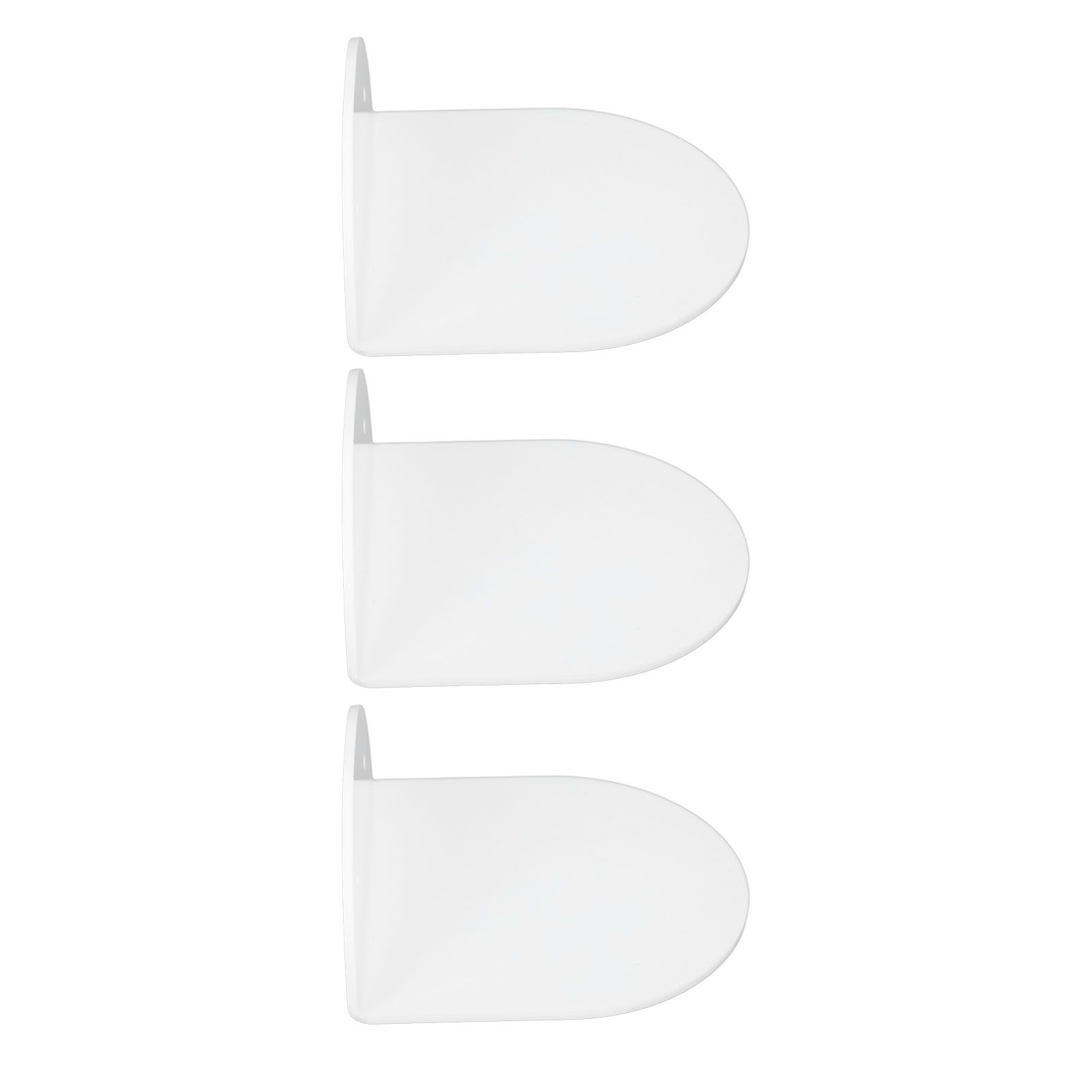 3pcs Wall Speaker Floating Shelves Acrylic Waterproof Wall Mounted Speaker Display Stand for Baby Camera Small Alarm Clock White - Image 2