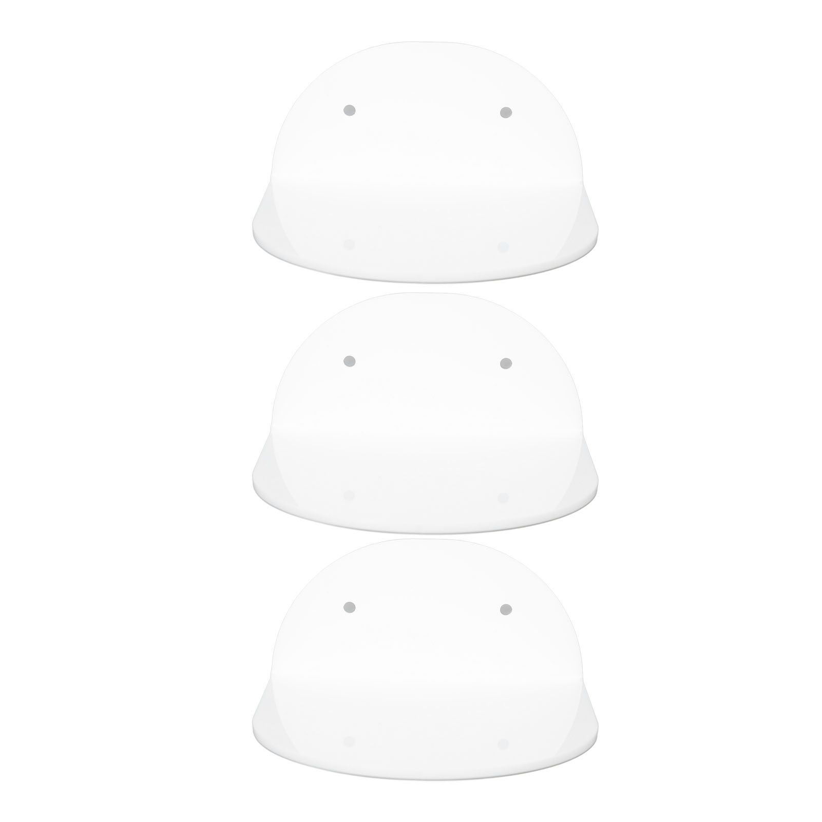 3pcs Wall Speaker Floating Shelves Acrylic Waterproof Wall Mounted Speaker Display Stand for Baby Camera Small Alarm Clock White - Image 8