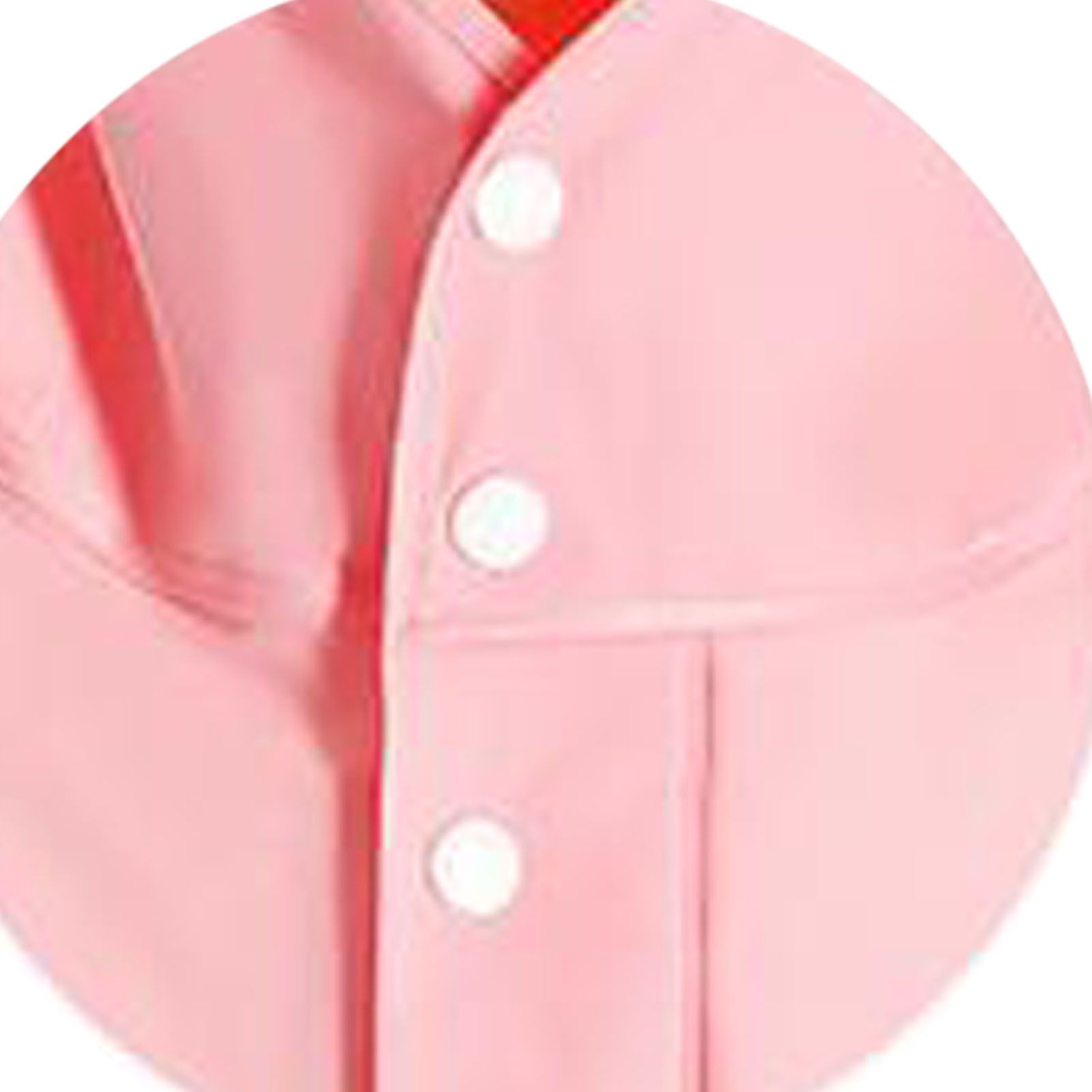 Kids Raincoat Waterproof Cute Pattern Lightweight Portable Children Hooded Rainwear for Girl Boy Pink M - Image 8