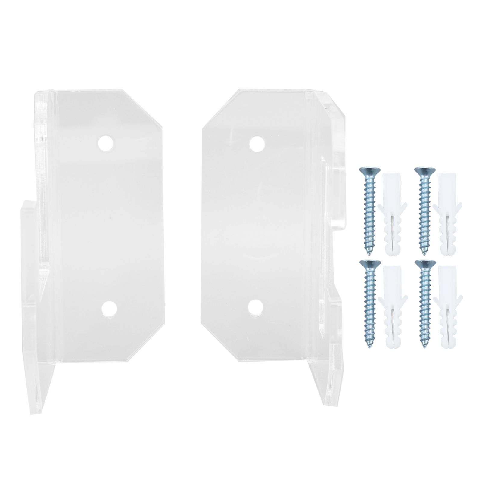 Samurai Sword Holder Horizontal Wall Mount Acrylic Sword Rack Flat Blade Display Stand with Screws Transparent - Image 1