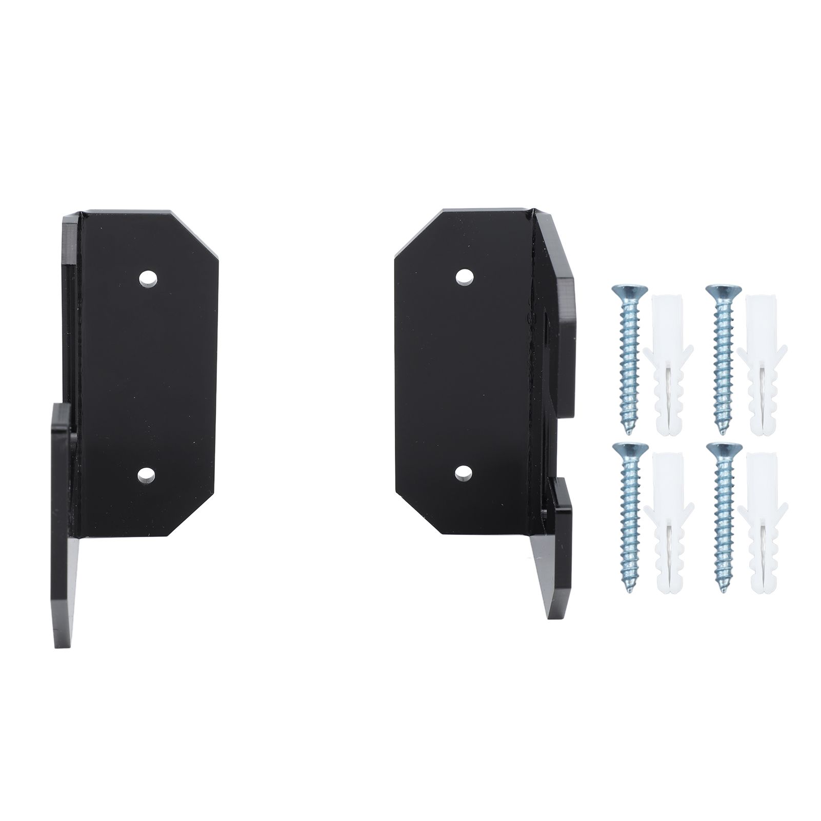 Samurai Sword Holder Horizontal Wall Mount Acrylic Sword Rack Flat Blade Display Stand with Screws Black - Image 1