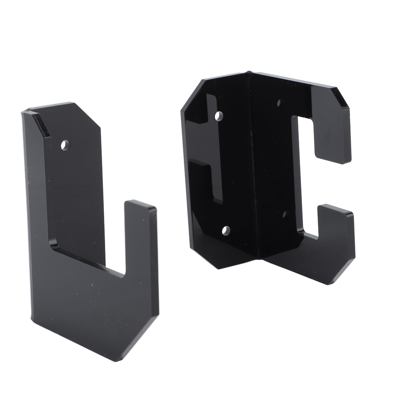 Samurai Sword Holder Horizontal Wall Mount Acrylic Sword Rack Flat Blade Display Stand with Screws Black - Image 2