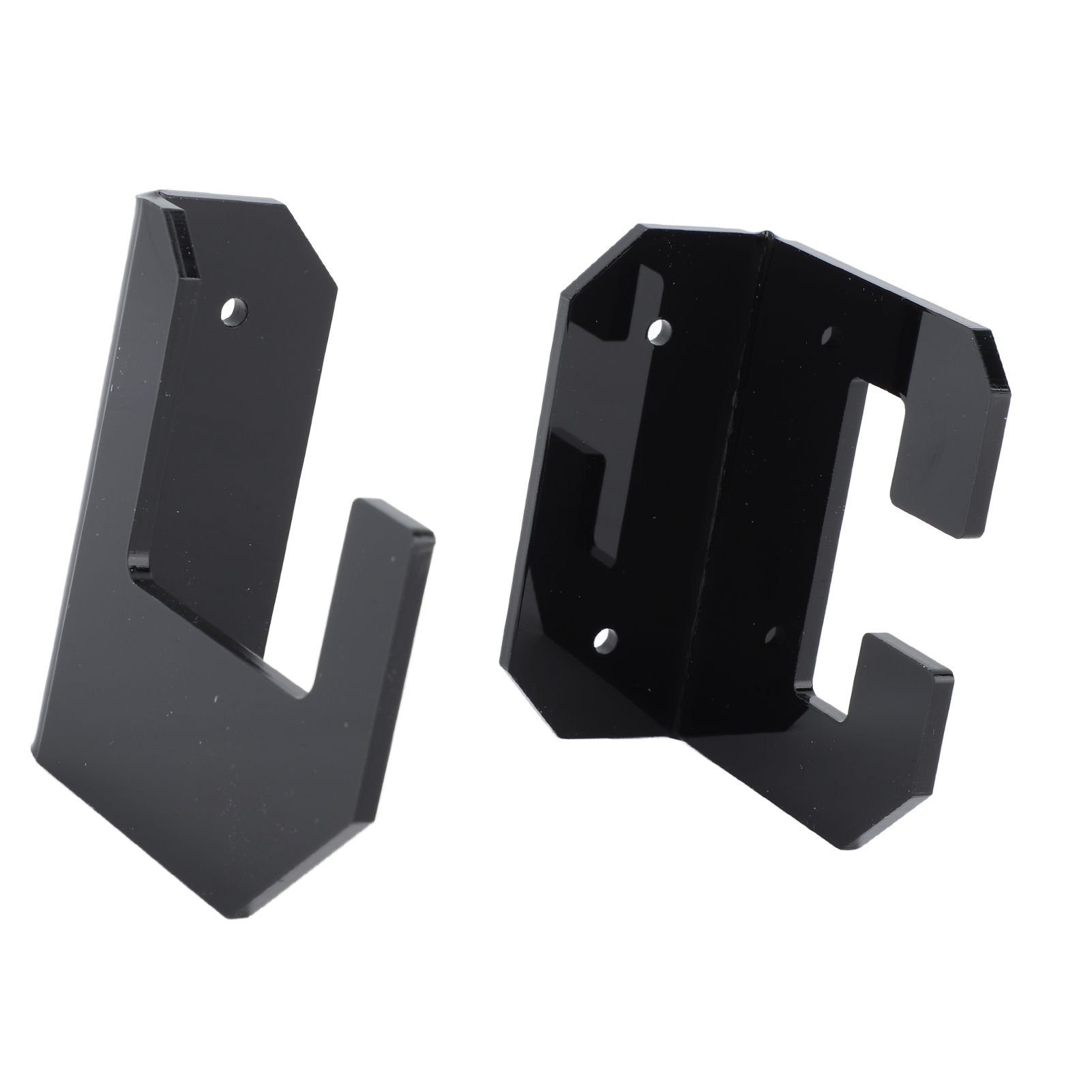 Samurai Sword Holder Horizontal Wall Mount Acrylic Sword Rack Flat Blade Display Stand with Screws Black - Image 4