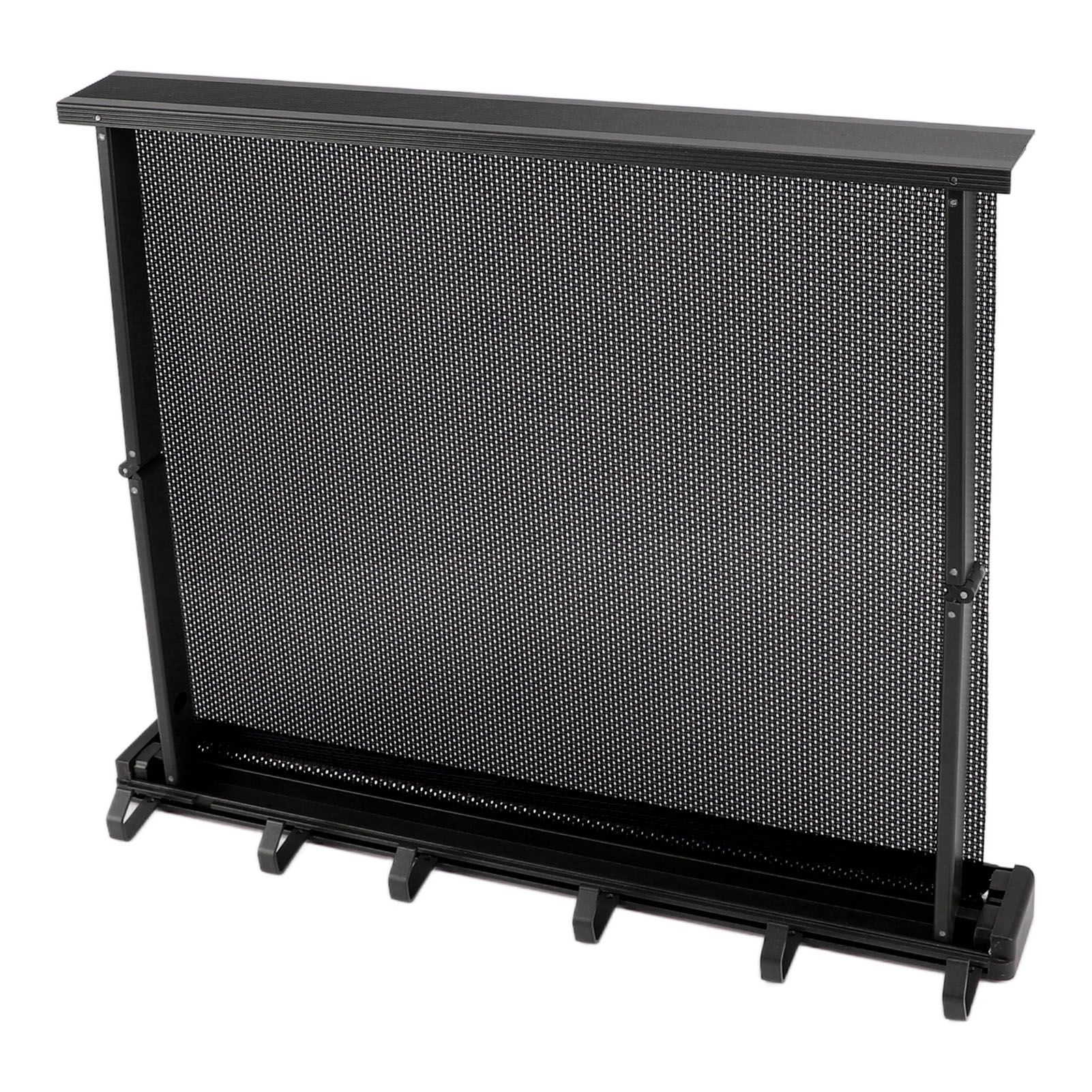 Retractable Clothes Drying Rack with Template Wall Mount Mesh Breathable Platform Aluminium Laundry Drying Rack for Patio Bathroom Black - Image 7