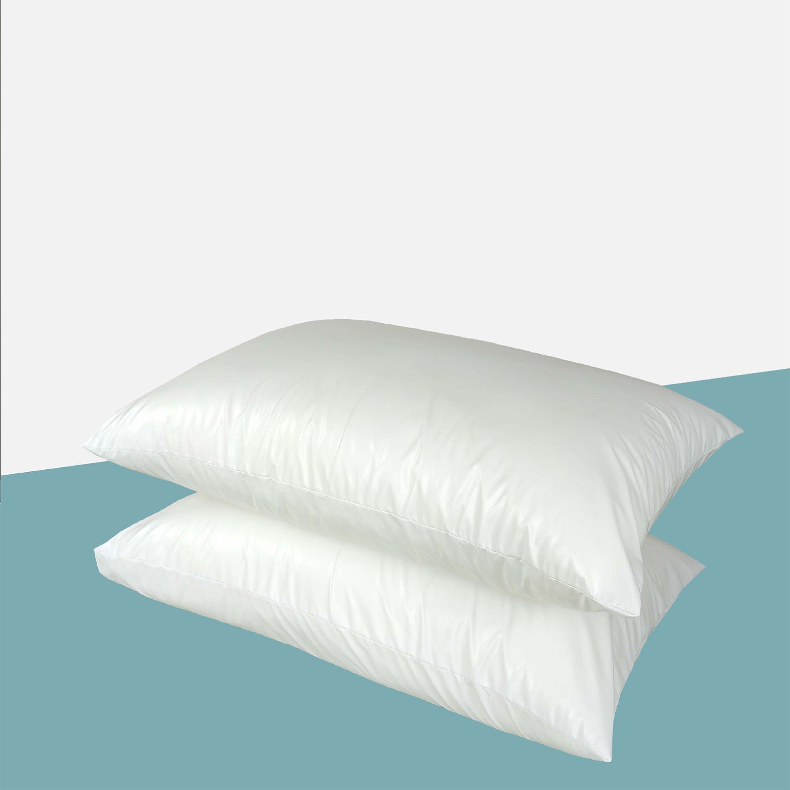 Waterproof Pillow Protector Polyester Fiber White Comfortable 16.9x28.7in Pillow Covers for Sleeping - Image 5