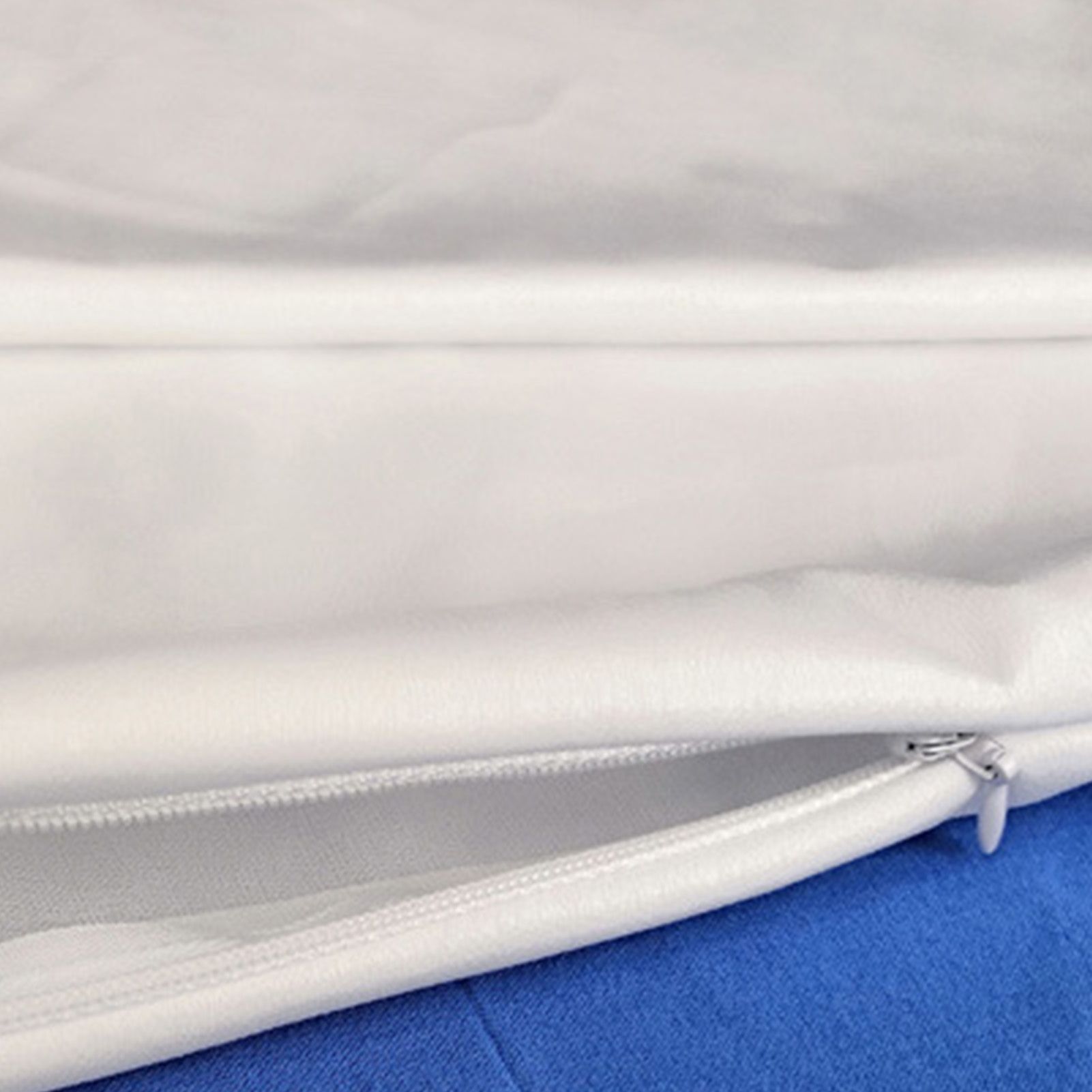 Waterproof Pillow Protector Polyester Fiber White Comfortable 16.9x28.7in Pillow Covers for Sleeping - Image 7