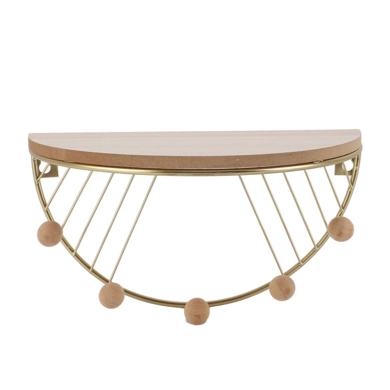 Modern Wall Shelves Fan Shaped Textured Exquisite Floating Shelves for Living Rooms Bedrooms Study Rooms Gold - Image 2