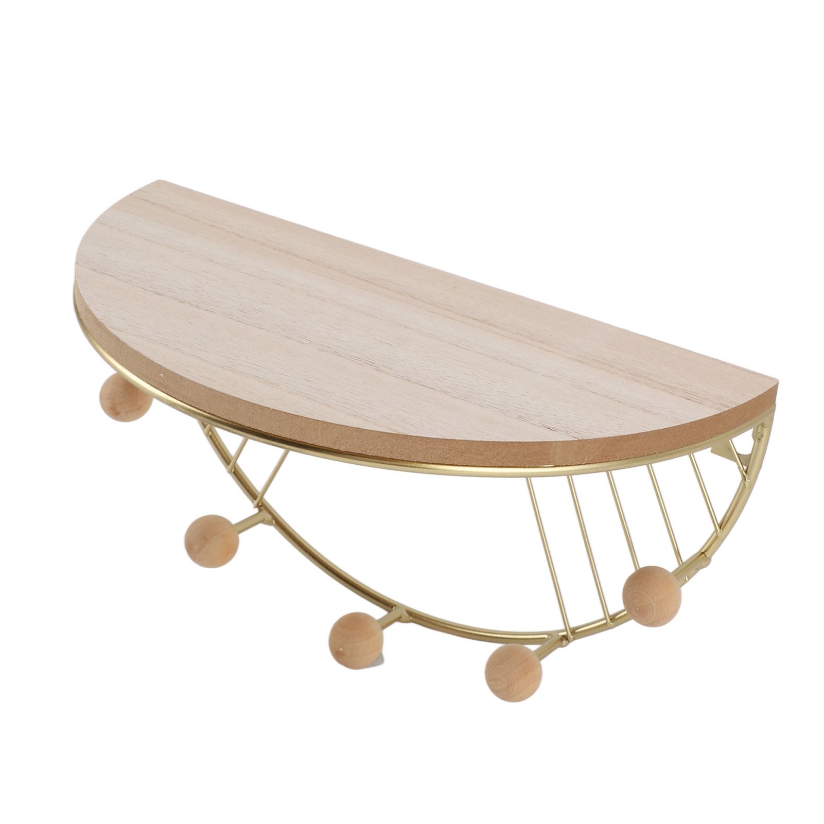 Modern Wall Shelves Fan Shaped Textured Exquisite Floating Shelves for Living Rooms Bedrooms Study Rooms Gold - Image 3