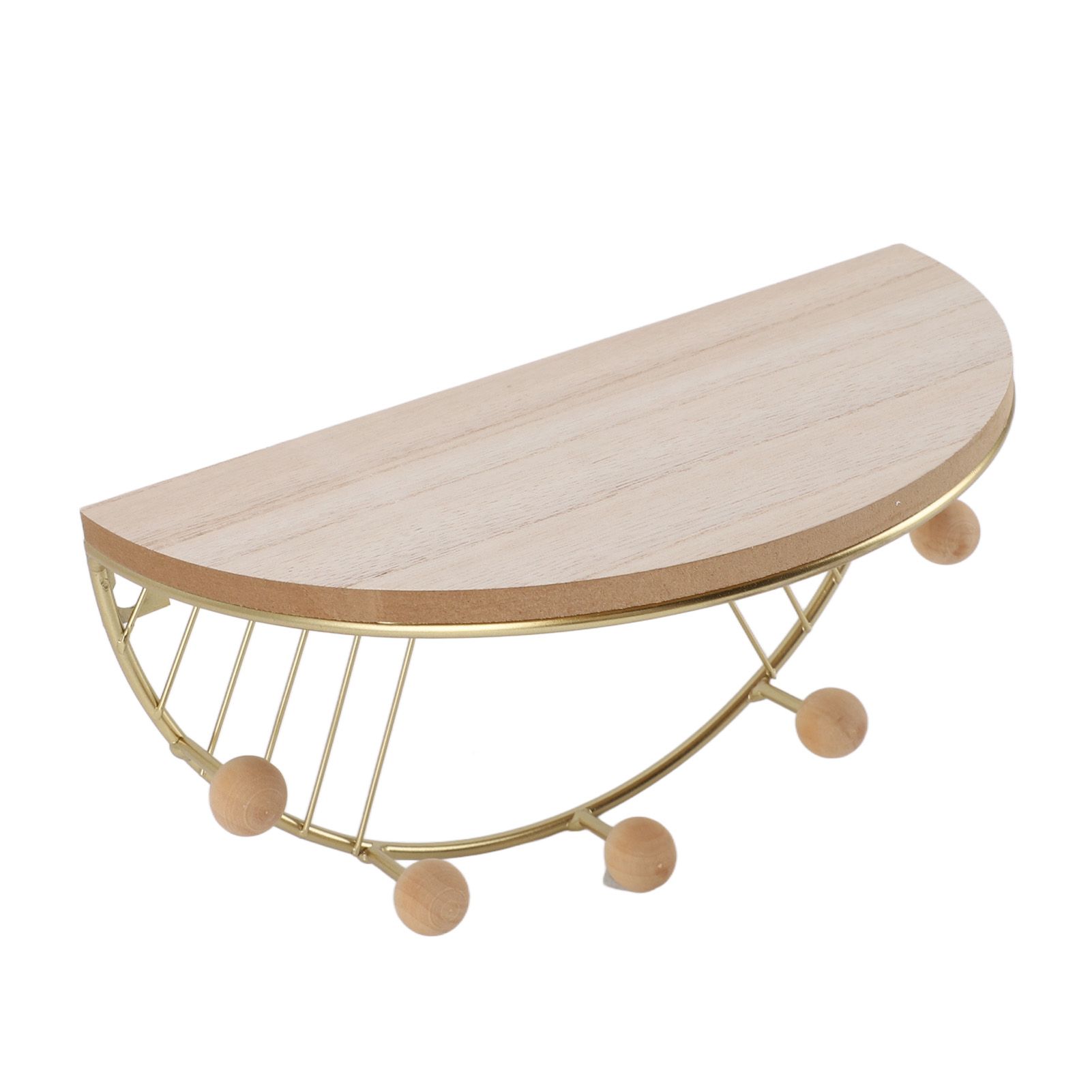 Modern Wall Shelves Fan Shaped Textured Exquisite Floating Shelves for Living Rooms Bedrooms Study Rooms Gold - Image 4