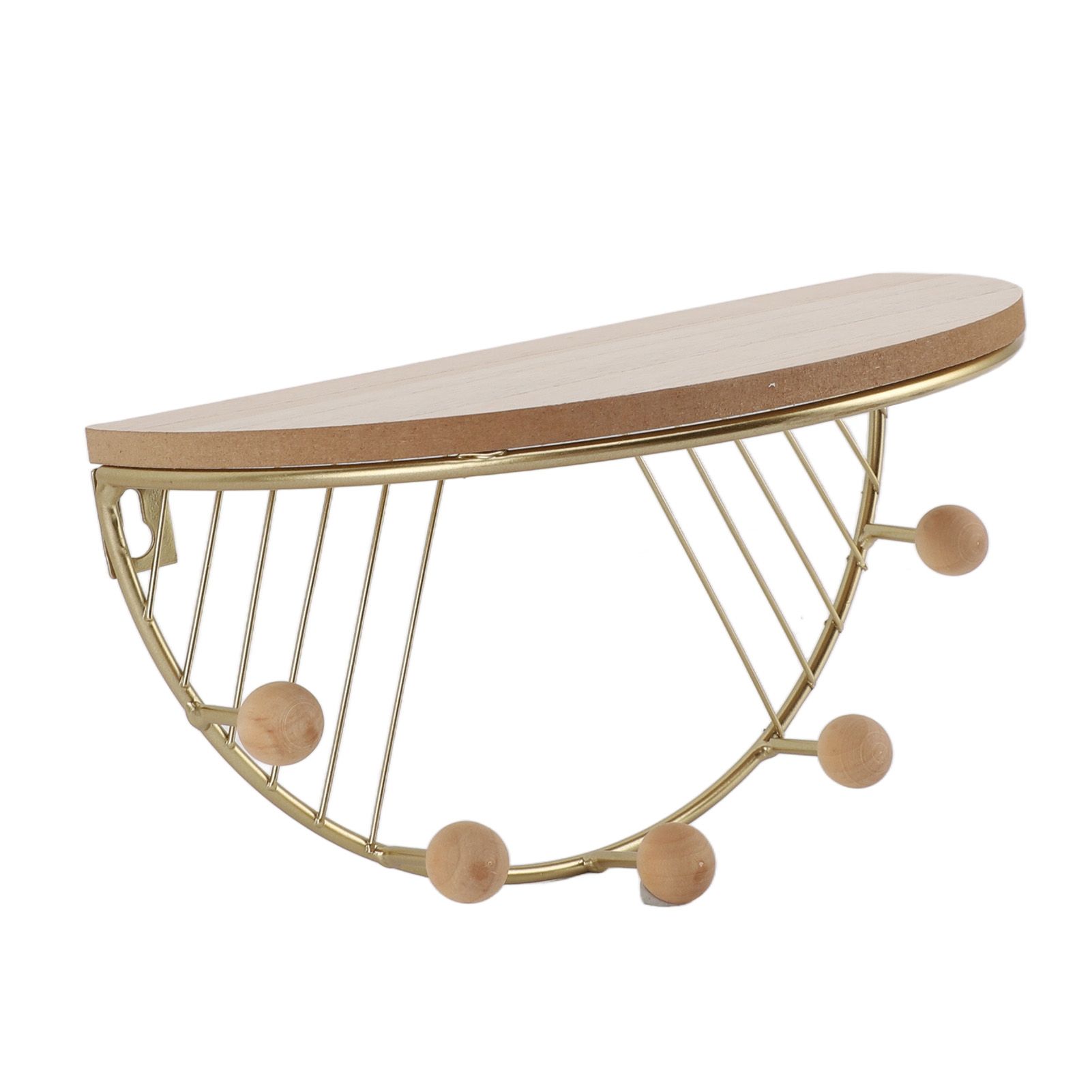 Modern Wall Shelves Fan Shaped Textured Exquisite Floating Shelves for Living Rooms Bedrooms Study Rooms Gold - Image 6