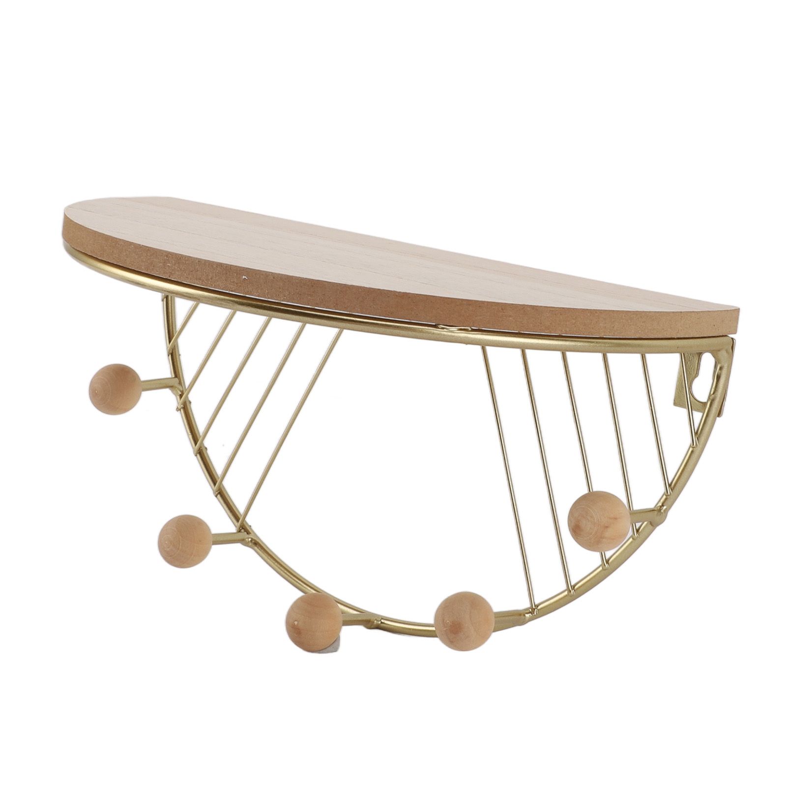 Modern Wall Shelves Fan Shaped Textured Exquisite Floating Shelves for Living Rooms Bedrooms Study Rooms Gold - Image 7