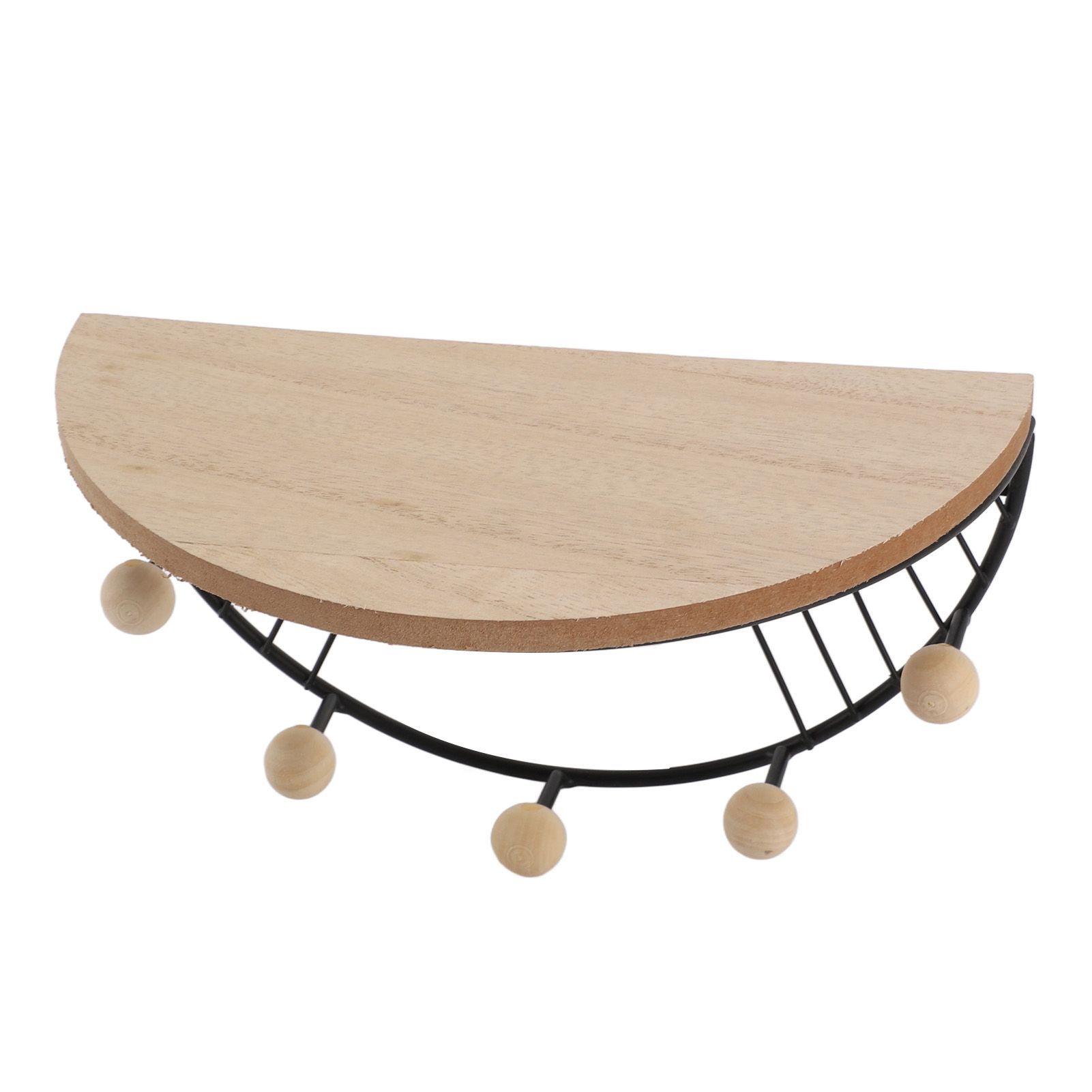 Modern Wall Shelves Fan Shaped Textured Exquisite Floating Shelves for Living Rooms Bedrooms Study Rooms Black - Image 4