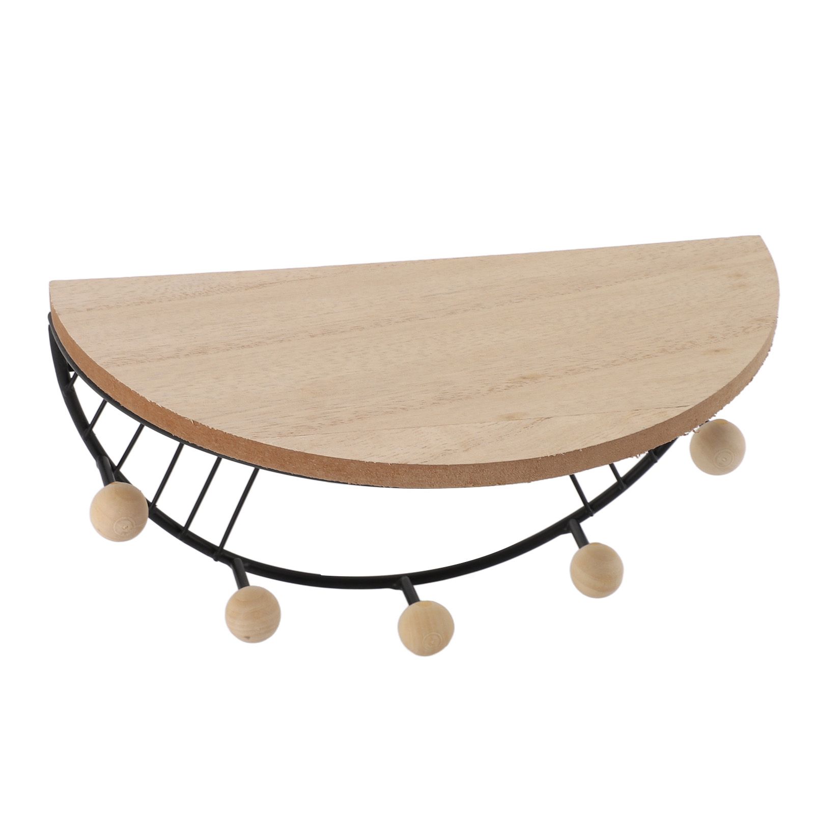 Modern Wall Shelves Fan Shaped Textured Exquisite Floating Shelves for Living Rooms Bedrooms Study Rooms Black - Image 5