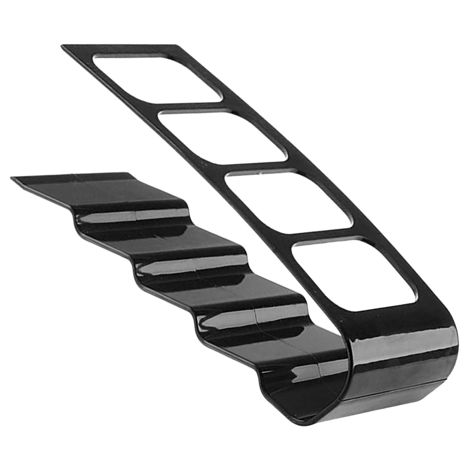 Remote Control Holder with 4 Compartments Plastic Easily Accessible TV Remote Caddy for Media Accessories Black - Image 3