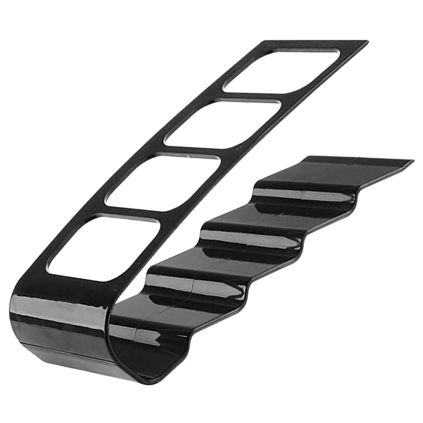 Remote Control Holder with 4 Compartments Plastic Easily Accessible TV Remote Caddy for Media Accessories Black - Image 4
