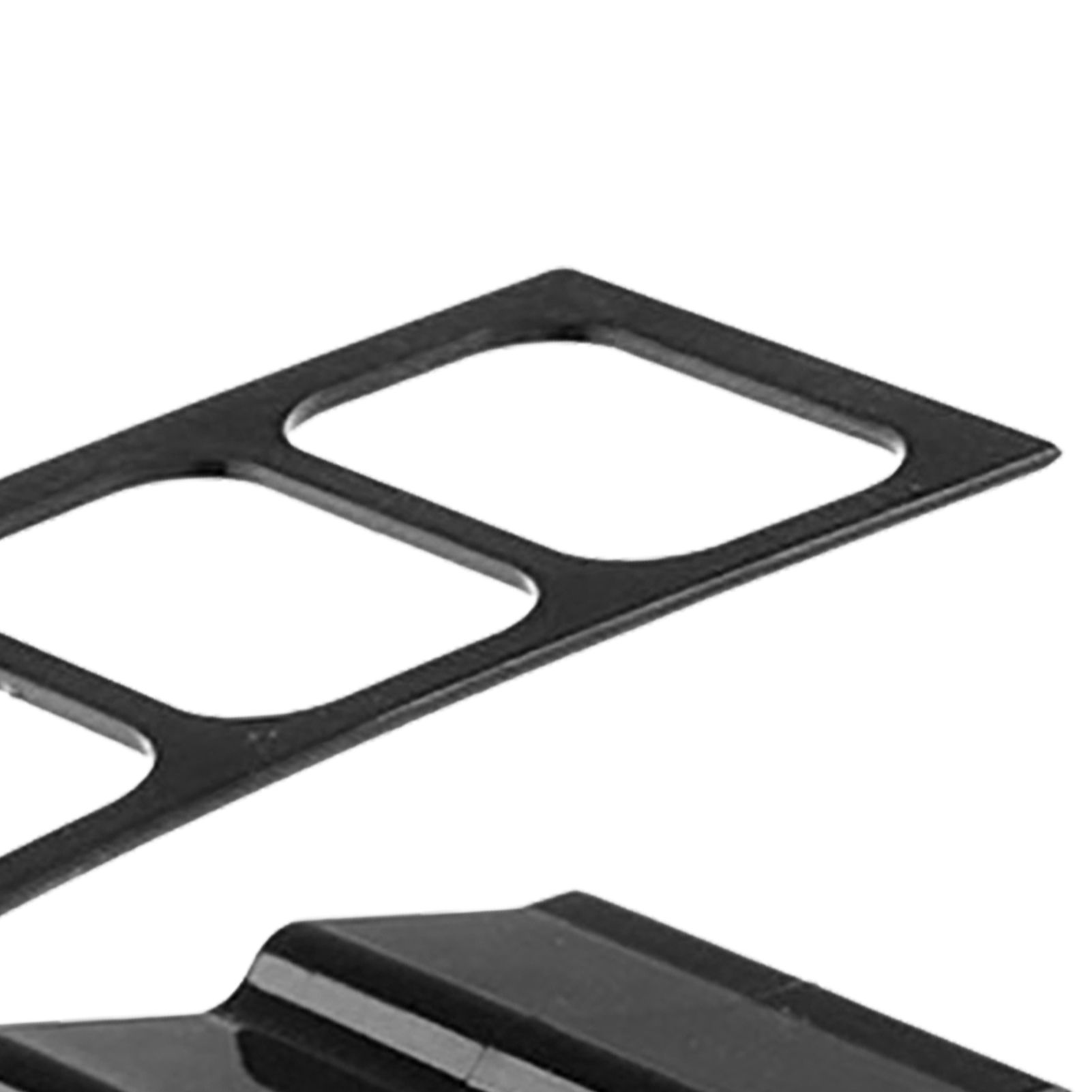 Remote Control Holder with 4 Compartments Plastic Easily Accessible TV Remote Caddy for Media Accessories Black - Image 7