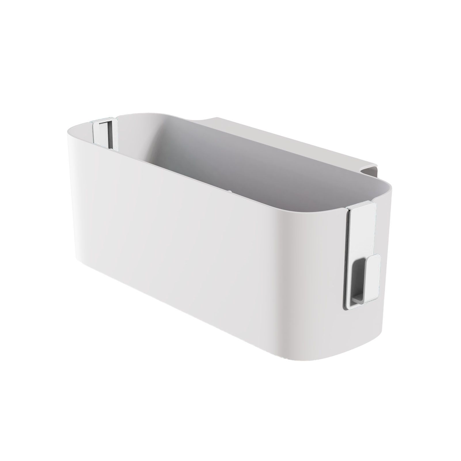 Hanging Storage Container Multifunctional Space Saving Wall Mounted Storage Box Makeup Organizer Tissue Box White - Image 3