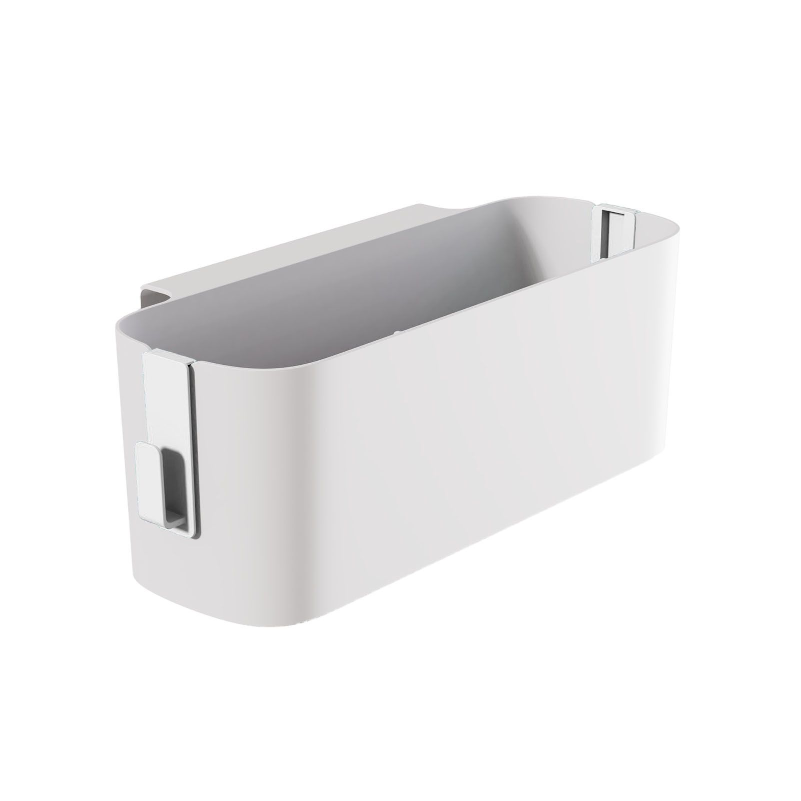 Hanging Storage Container Multifunctional Space Saving Wall Mounted Storage Box Makeup Organizer Tissue Box White - Image 4