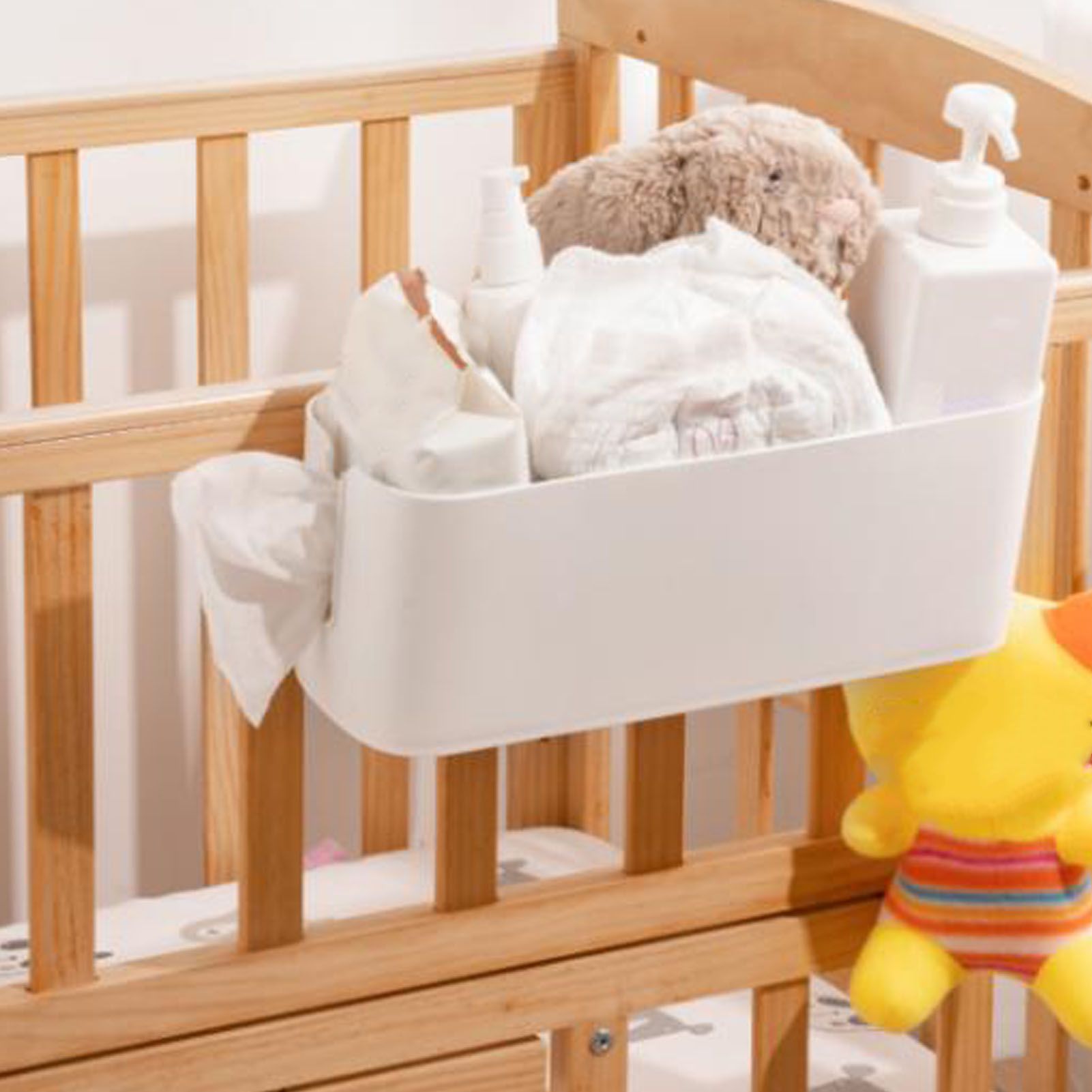 Hanging Storage Container Multifunctional Space Saving Wall Mounted Storage Box Makeup Organizer Tissue Box White - Image 5