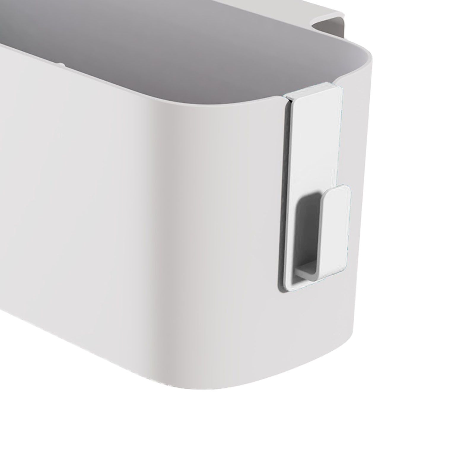 Hanging Storage Container Multifunctional Space Saving Wall Mounted Storage Box Makeup Organizer Tissue Box White - Image 7