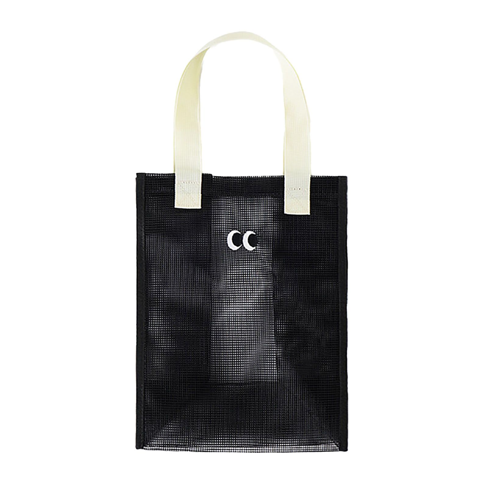 Mesh Shower Caddy Portable Hanging Shower Caddy Quick Dry Shower Bag for Bathroom Travel Toiletry Makeup Cosmetic Bag for Beach Black - Image 1