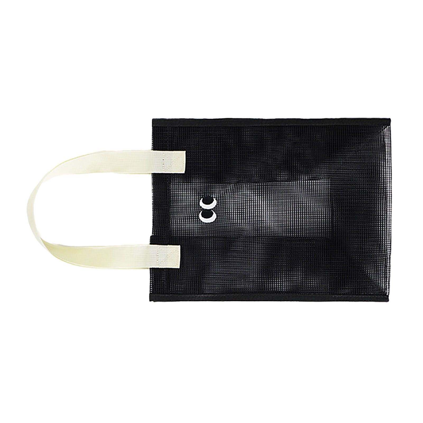 Mesh Shower Caddy Portable Hanging Shower Caddy Quick Dry Shower Bag for Bathroom Travel Toiletry Makeup Cosmetic Bag for Beach Black - Image 2