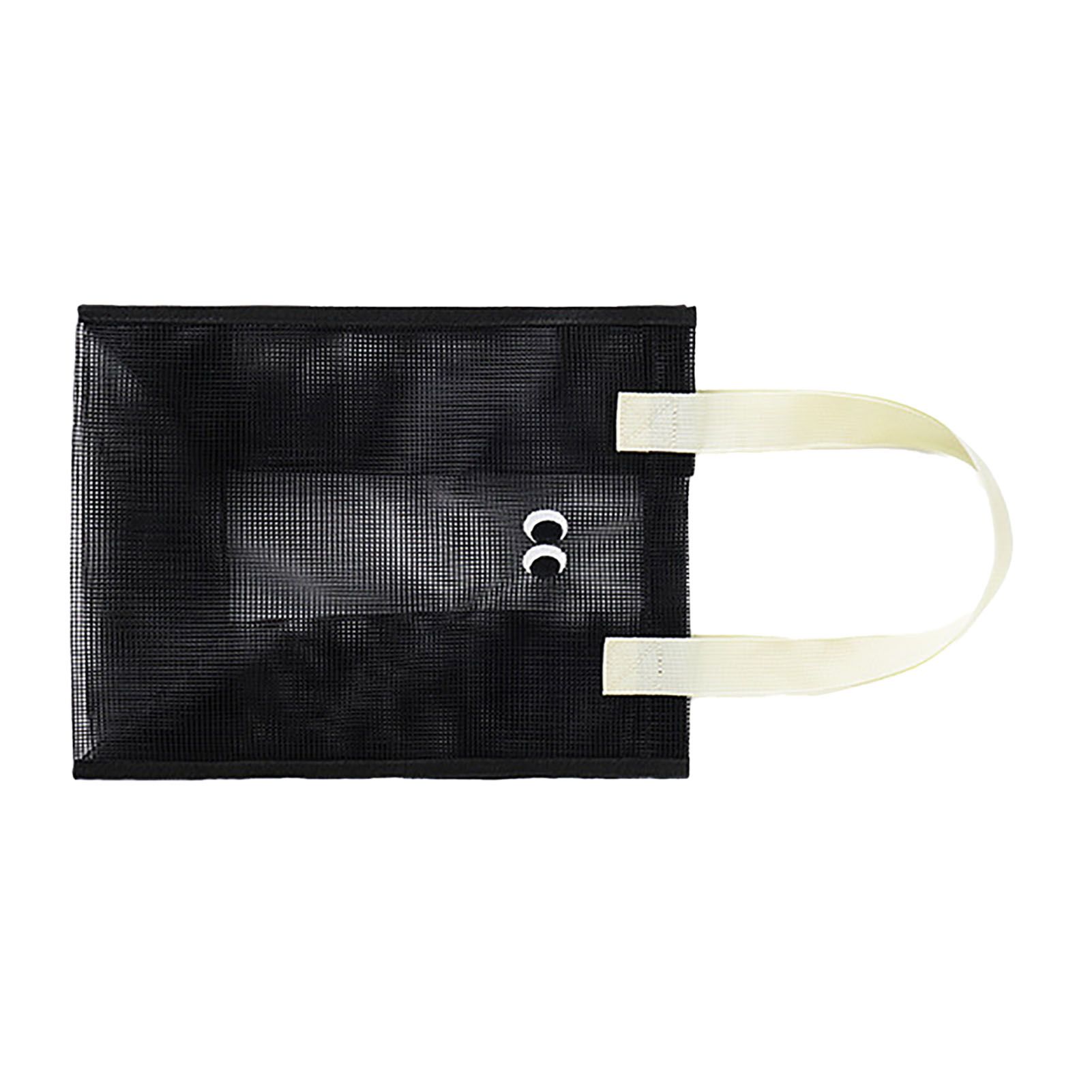 Mesh Shower Caddy Portable Hanging Shower Caddy Quick Dry Shower Bag for Bathroom Travel Toiletry Makeup Cosmetic Bag for Beach Black - Image 4