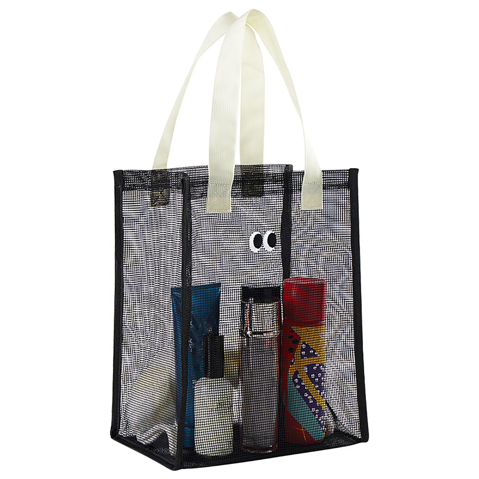 Mesh Shower Caddy Portable Hanging Shower Caddy Quick Dry Shower Bag for Bathroom Travel Toiletry Makeup Cosmetic Bag for Beach Black - Image 6
