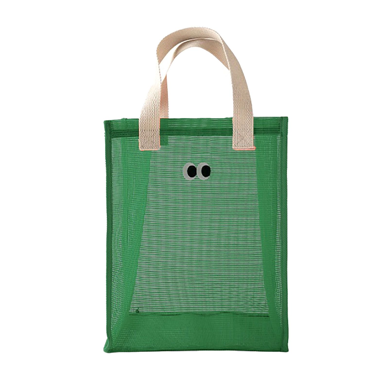 Mesh Shower Caddy Portable Hanging Shower Caddy Quick Dry Shower Bag for Bathroom Travel Toiletry Makeup Cosmetic Bag for Beach Green - Image 1