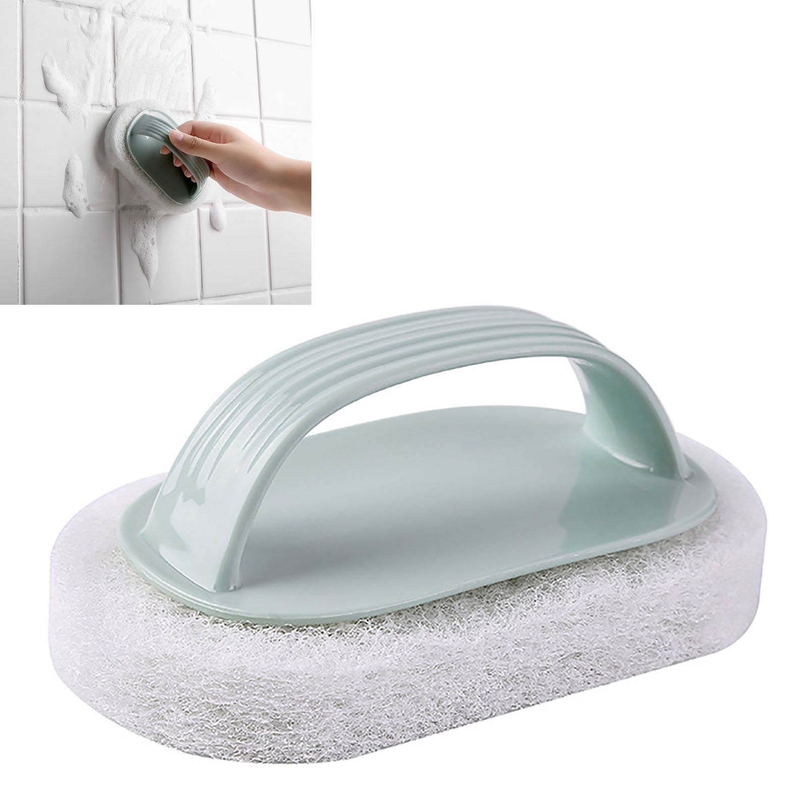 Kitchen Sponge Bathtub Pool Scrub Brush Strong Scouring Washing Cleaning Brush for Cleaning Shower Tile Bathtube Sink Spas Hot Tubs Swimming Pool Step - Image 5