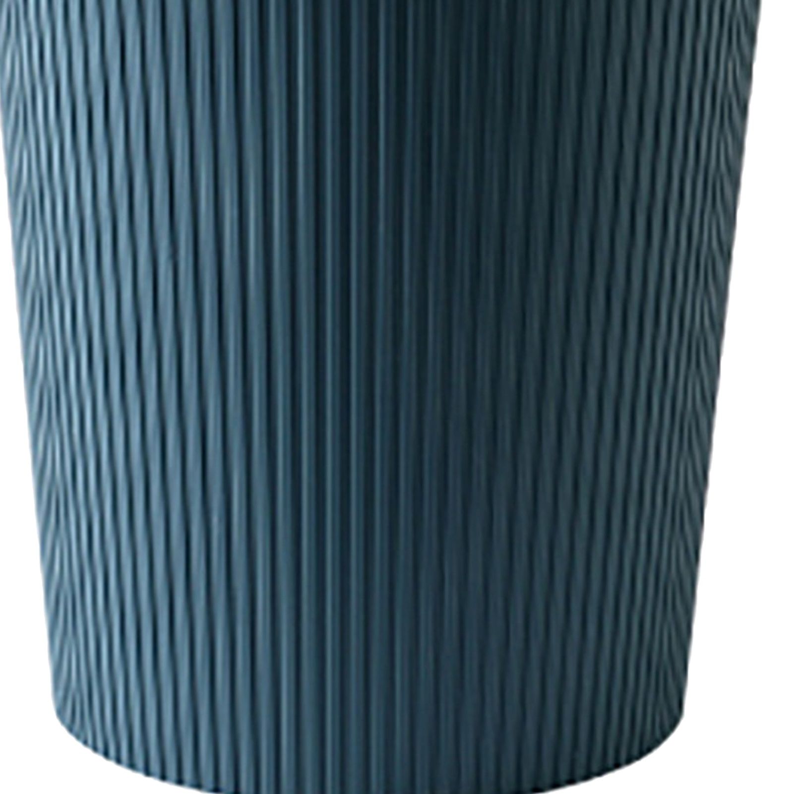 Trash Bin Plastic Exquisite Modern Garbage Container Can for Bathroom Kitchen Living Room Large Dark Blue - Image 7