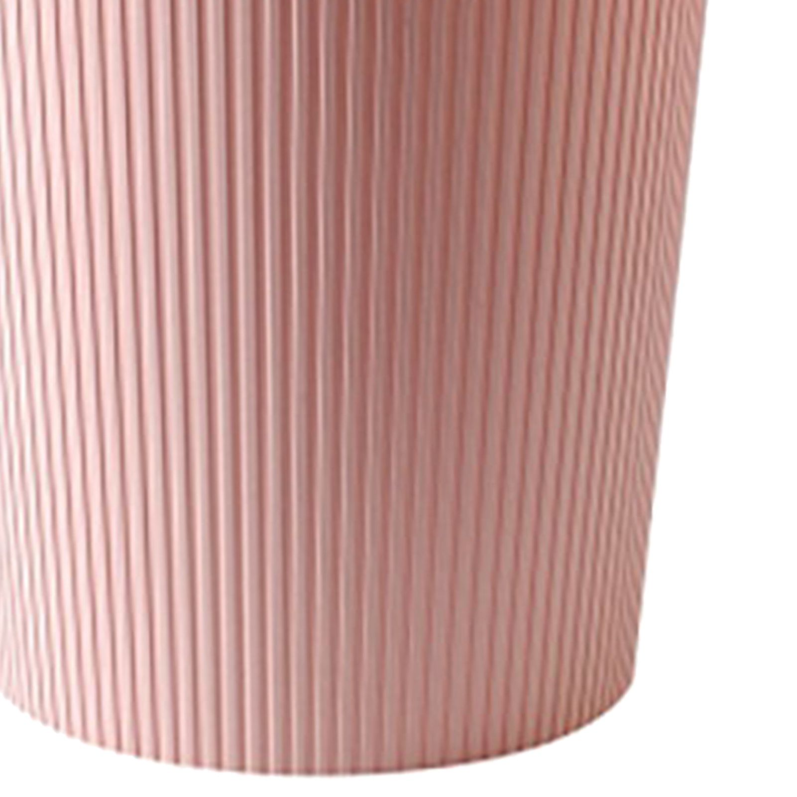 Trash Bin Plastic Exquisite Modern Garbage Container Can for Bathroom Kitchen Living Room Large Pink - Image 7