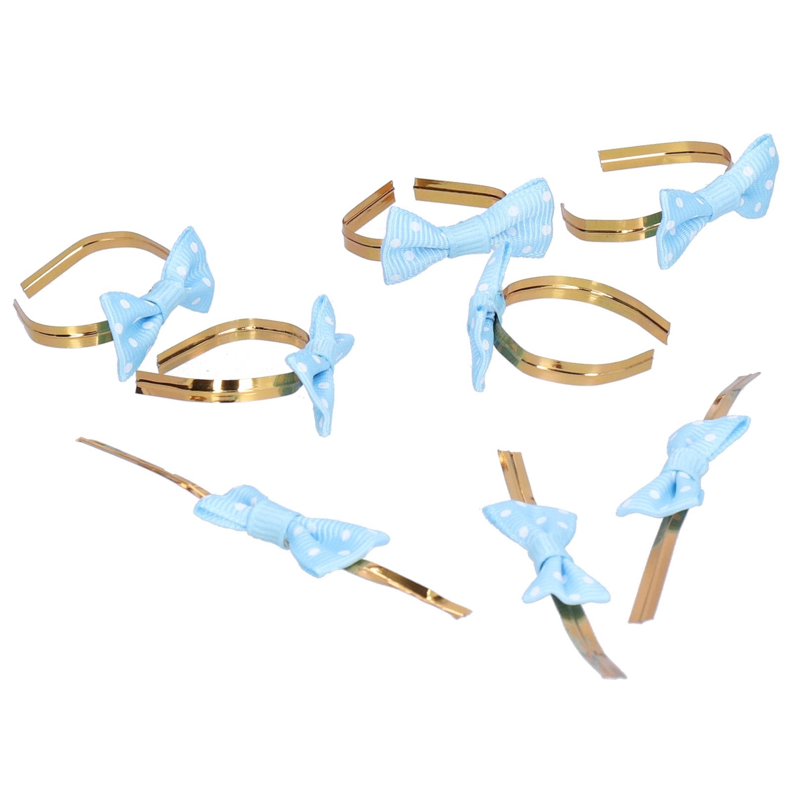 20pcs Bow Knot Twist Ties Biscuits Cookies DIY Baking Bag Ties for Gift Wrapping Weddings PartiesBlue - Image 4