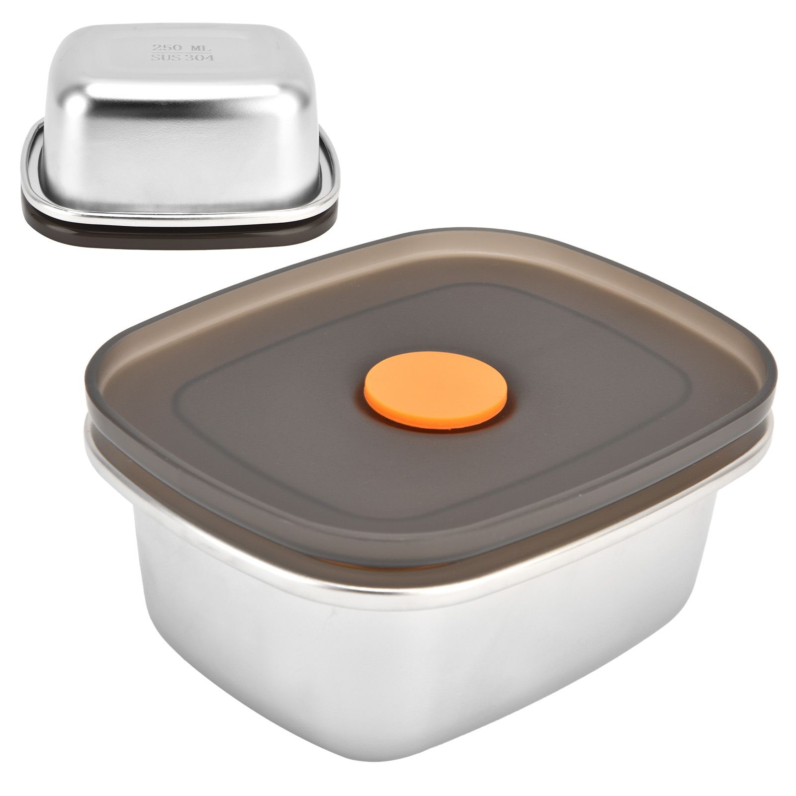 Lunch Box 304 Stainless Steel PP Food Grade Silicone Portable Food Container Storage Box for Picnic Camping Outdoor250ml - Image 6