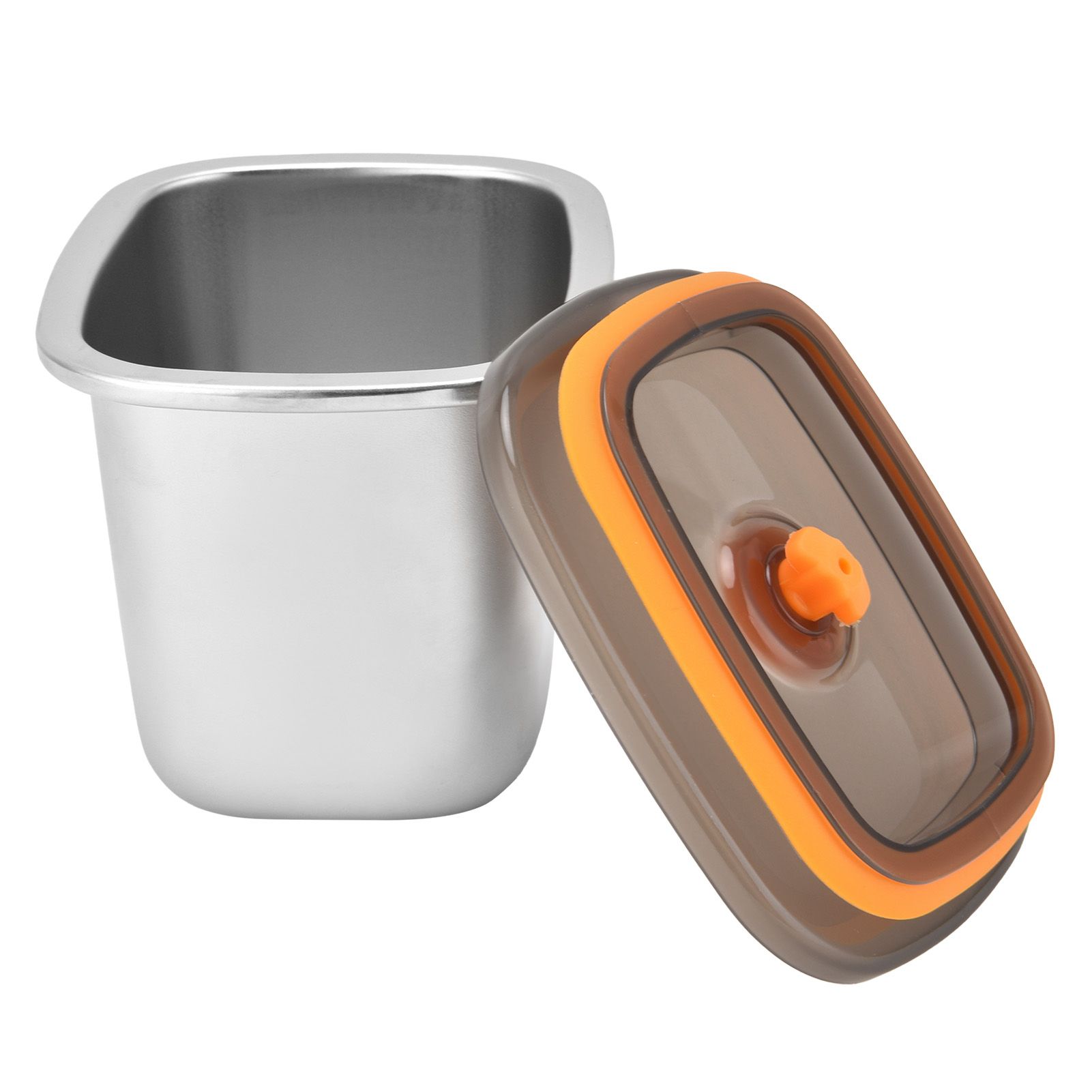 Lunch Box 304 Stainless Steel PP Food Grade Silicone Portable Food Container Storage Box for Picnic Camping Outdoor550ml - Image 4