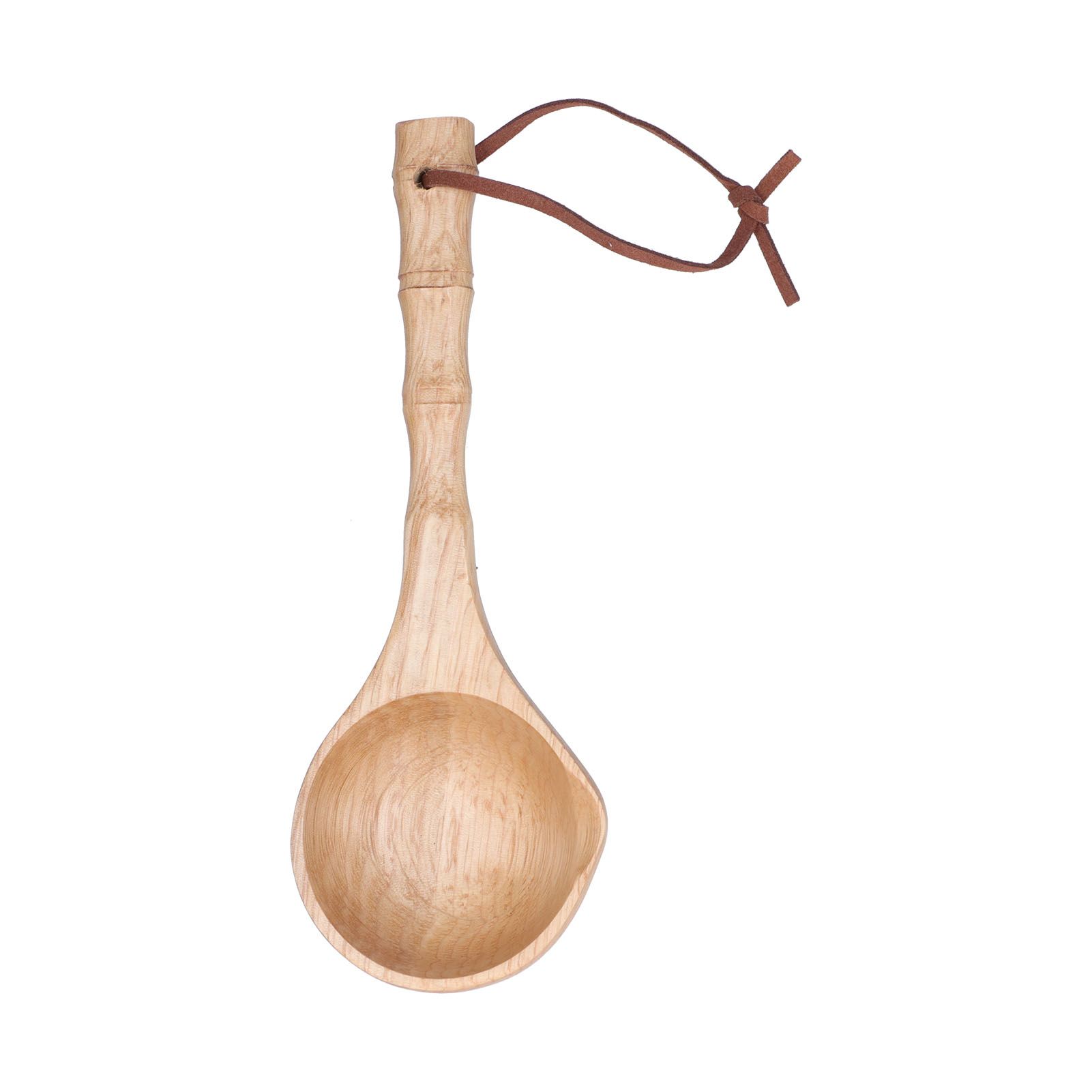 Wooden Spoon Long Handle Durable Soup Porridge Scoop Tableware Kitchen Cooking ToolLight Color - Image 1