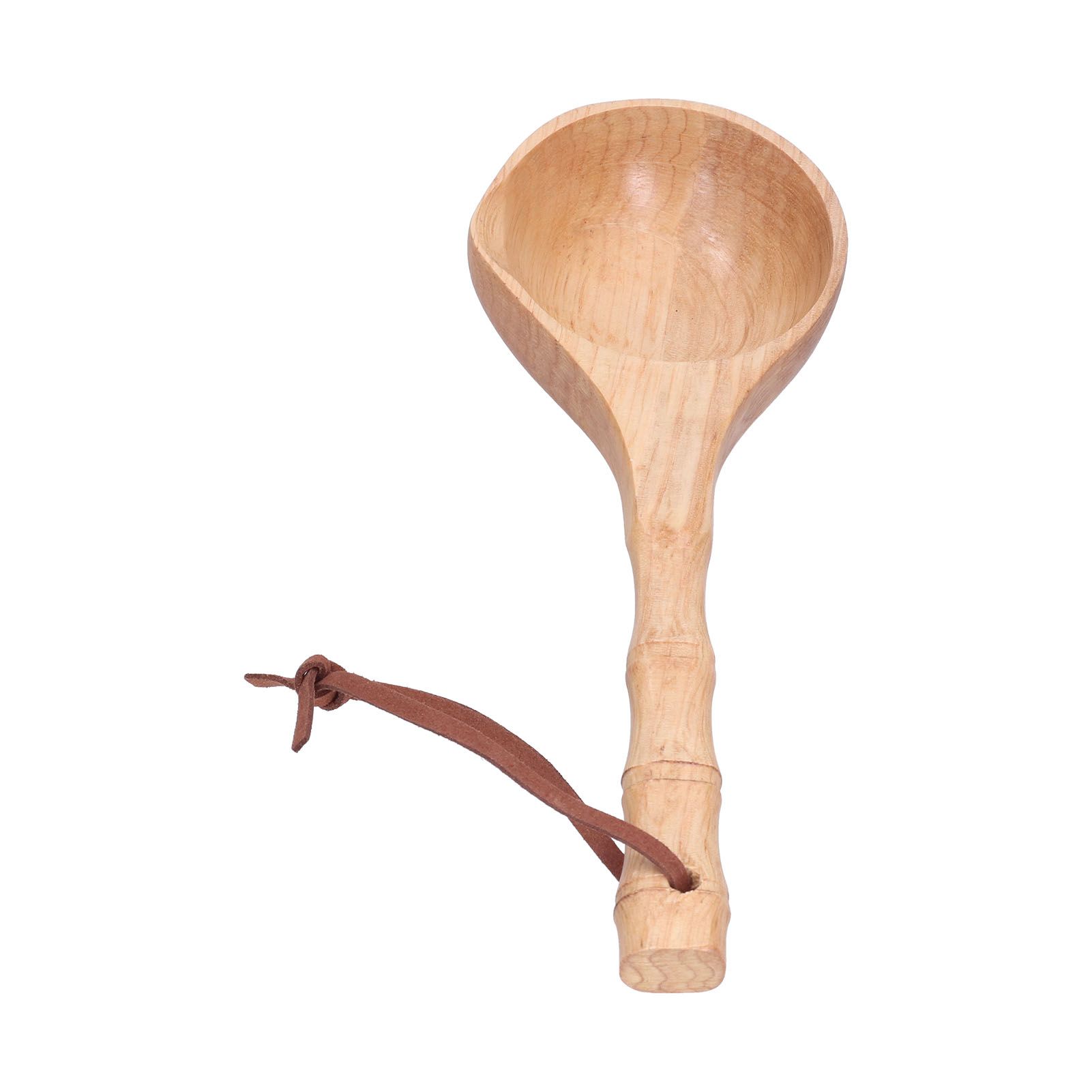 Wooden Spoon Long Handle Durable Soup Porridge Scoop Tableware Kitchen Cooking ToolLight Color - Image 4