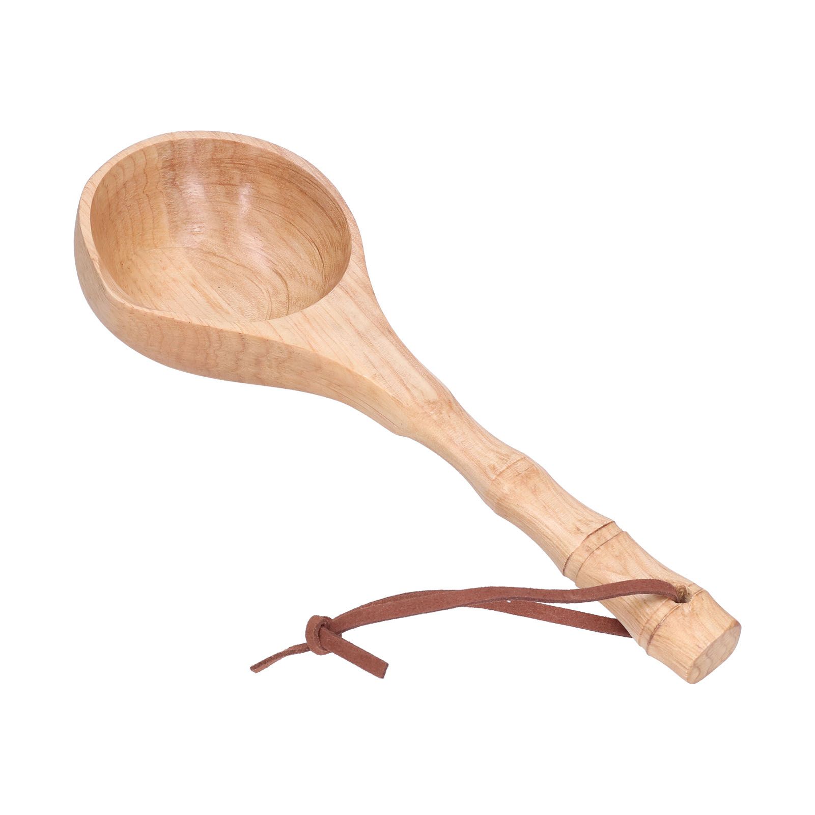 Wooden Spoon Long Handle Durable Soup Porridge Scoop Tableware Kitchen Cooking ToolLight Color - Image 5