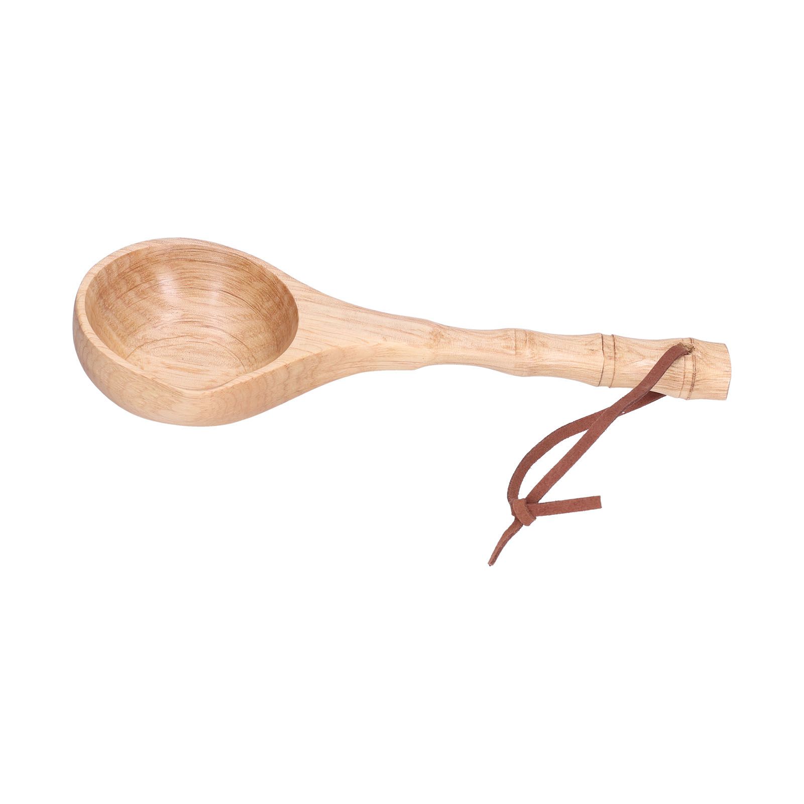 Wooden Spoon Long Handle Durable Soup Porridge Scoop Tableware Kitchen Cooking ToolLight Color - Image 6