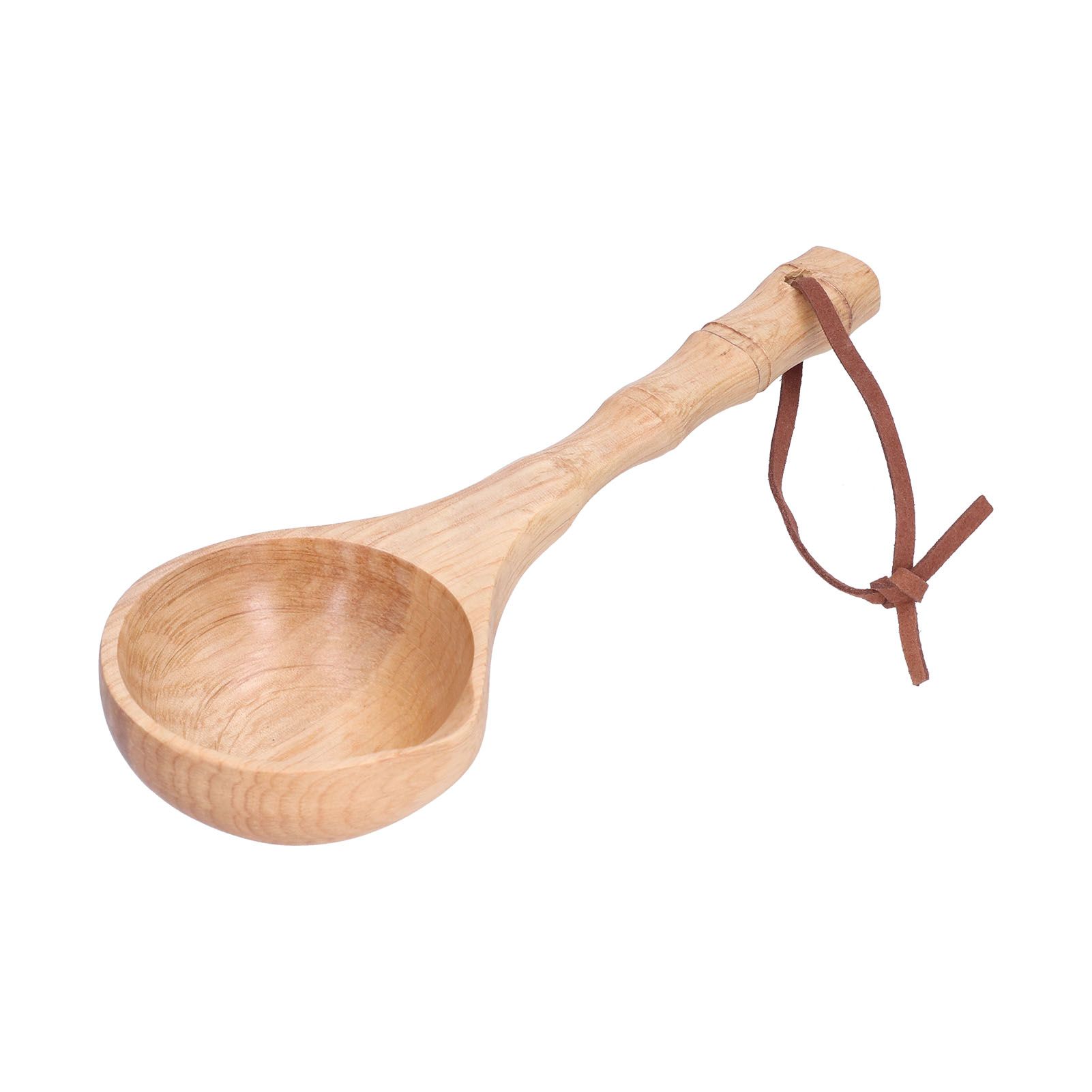 Wooden Spoon Long Handle Durable Soup Porridge Scoop Tableware Kitchen Cooking ToolLight Color - Image 7