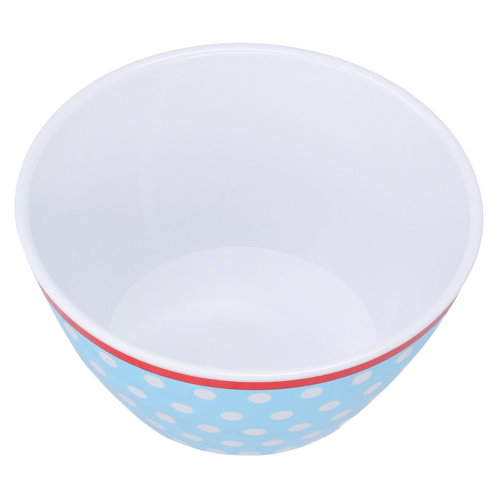 500ml Salad Bowl Thickened Snack Dessert Cake Fruit Bowl for Baking Table DecorationLight Blue Dot - Image 3