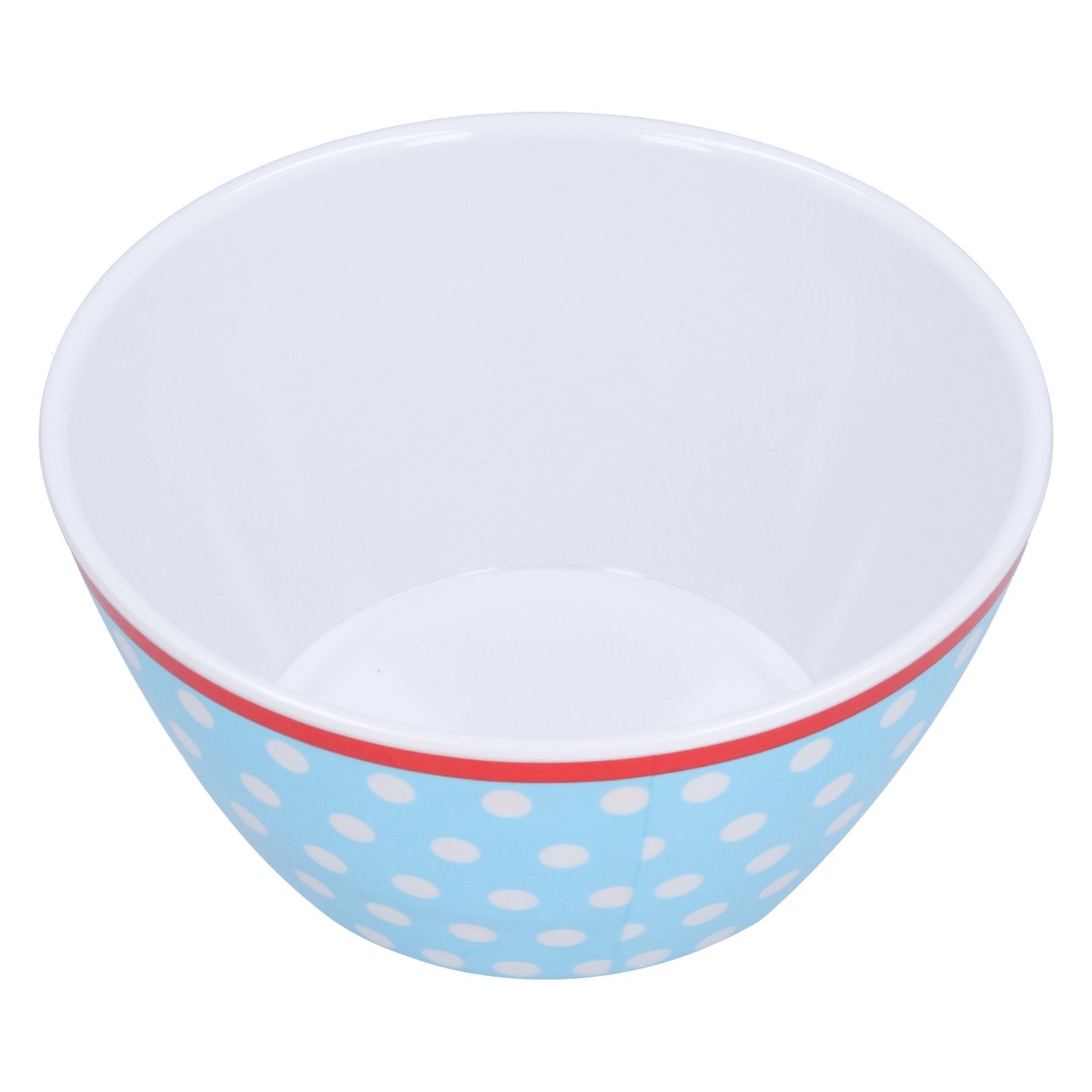 500ml Salad Bowl Thickened Snack Dessert Cake Fruit Bowl for Baking Table DecorationLight Blue Dot - Image 4