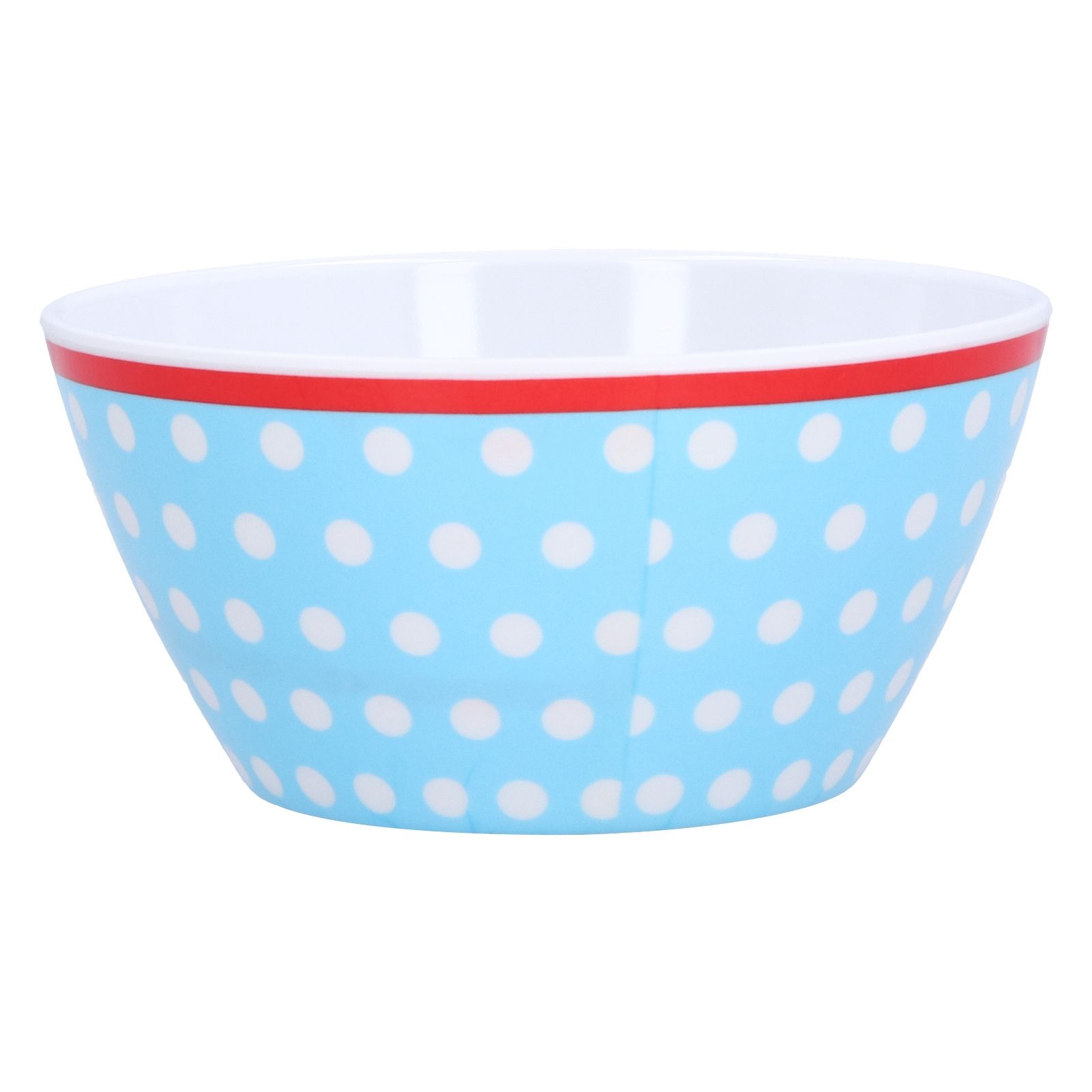 500ml Salad Bowl Thickened Snack Dessert Cake Fruit Bowl for Baking Table DecorationLight Blue Dot - Image 5