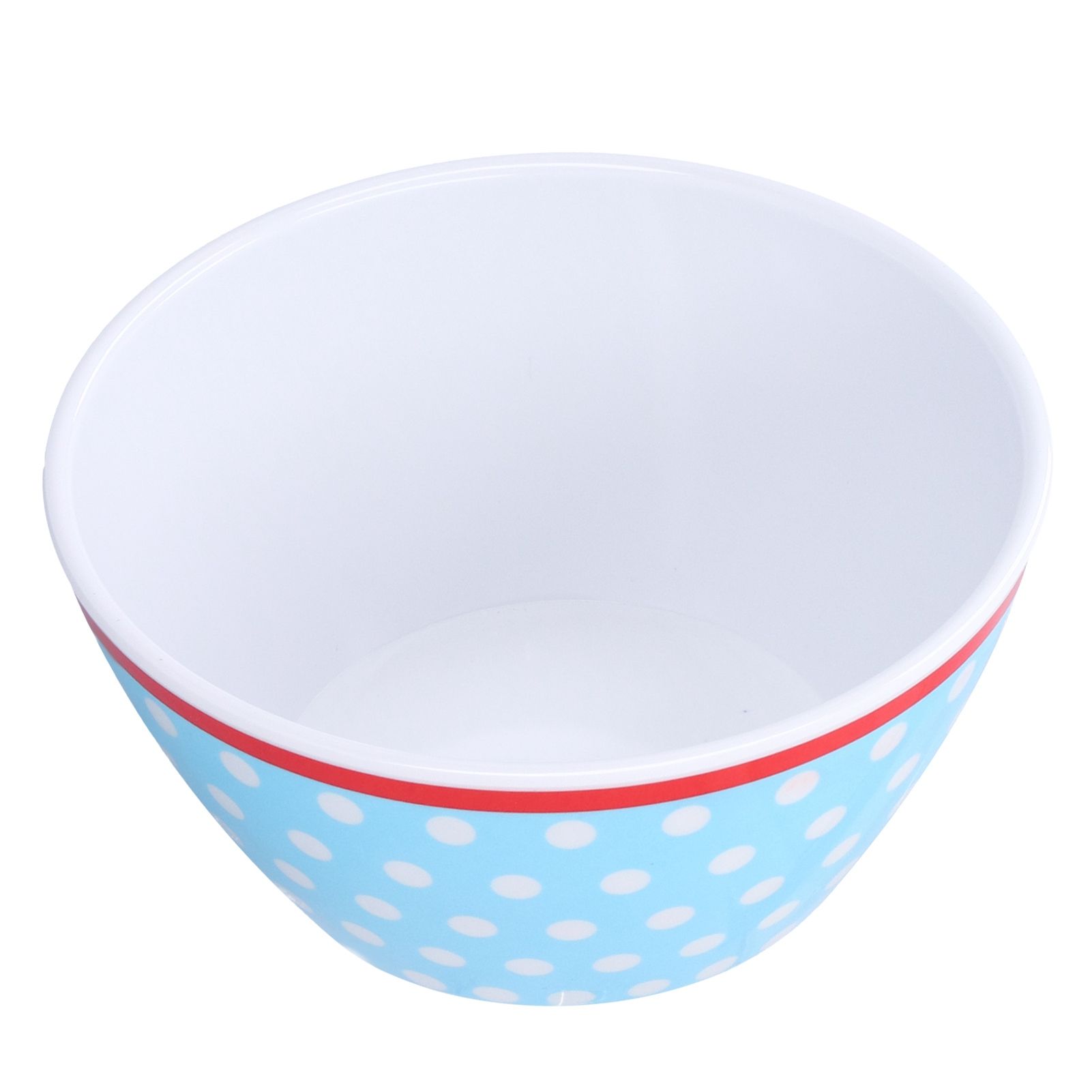 500ml Salad Bowl Thickened Snack Dessert Cake Fruit Bowl for Baking Table DecorationLight Blue Dot - Image 7