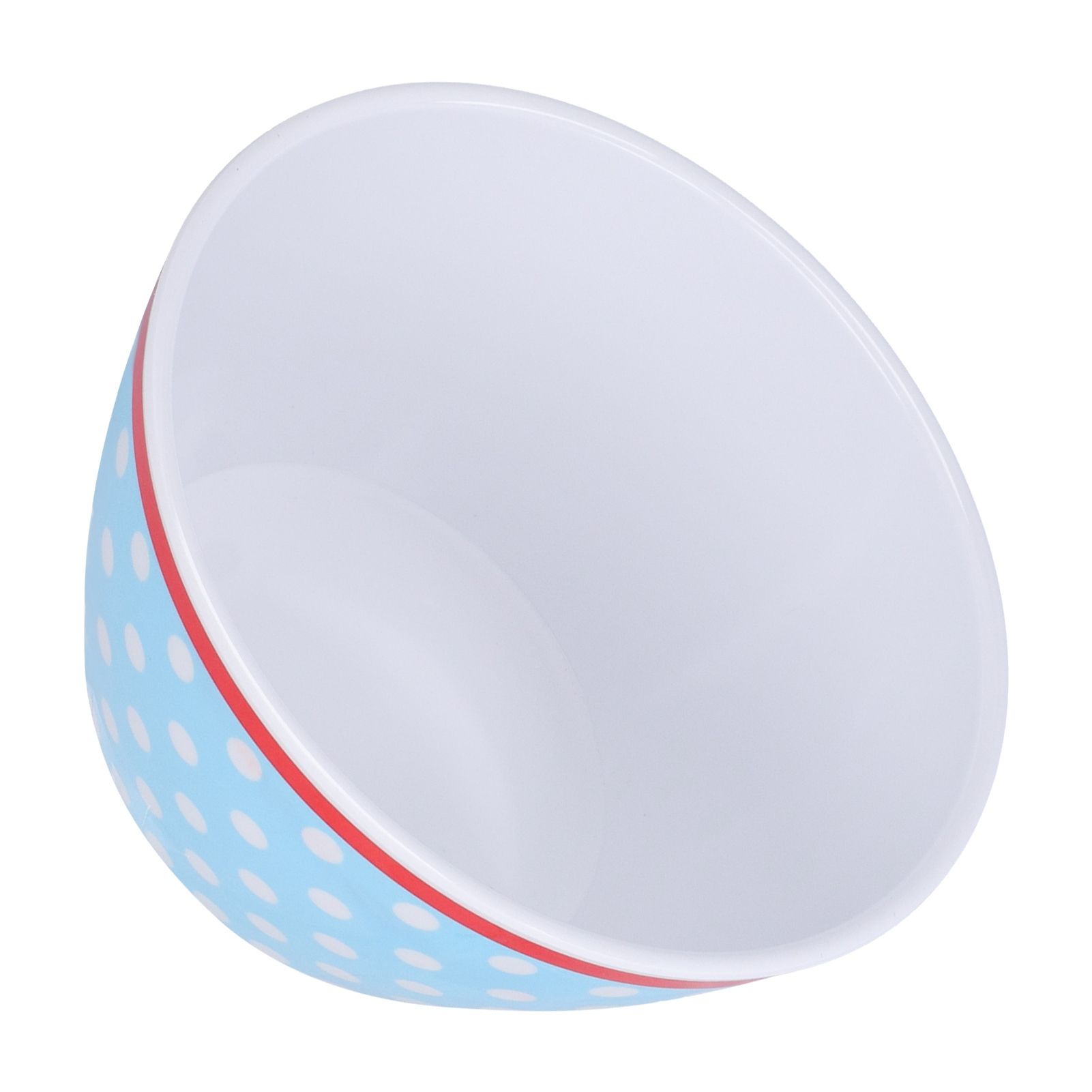 500ml Salad Bowl Thickened Snack Dessert Cake Fruit Bowl for Baking Table DecorationLight Blue Dot - Image 8