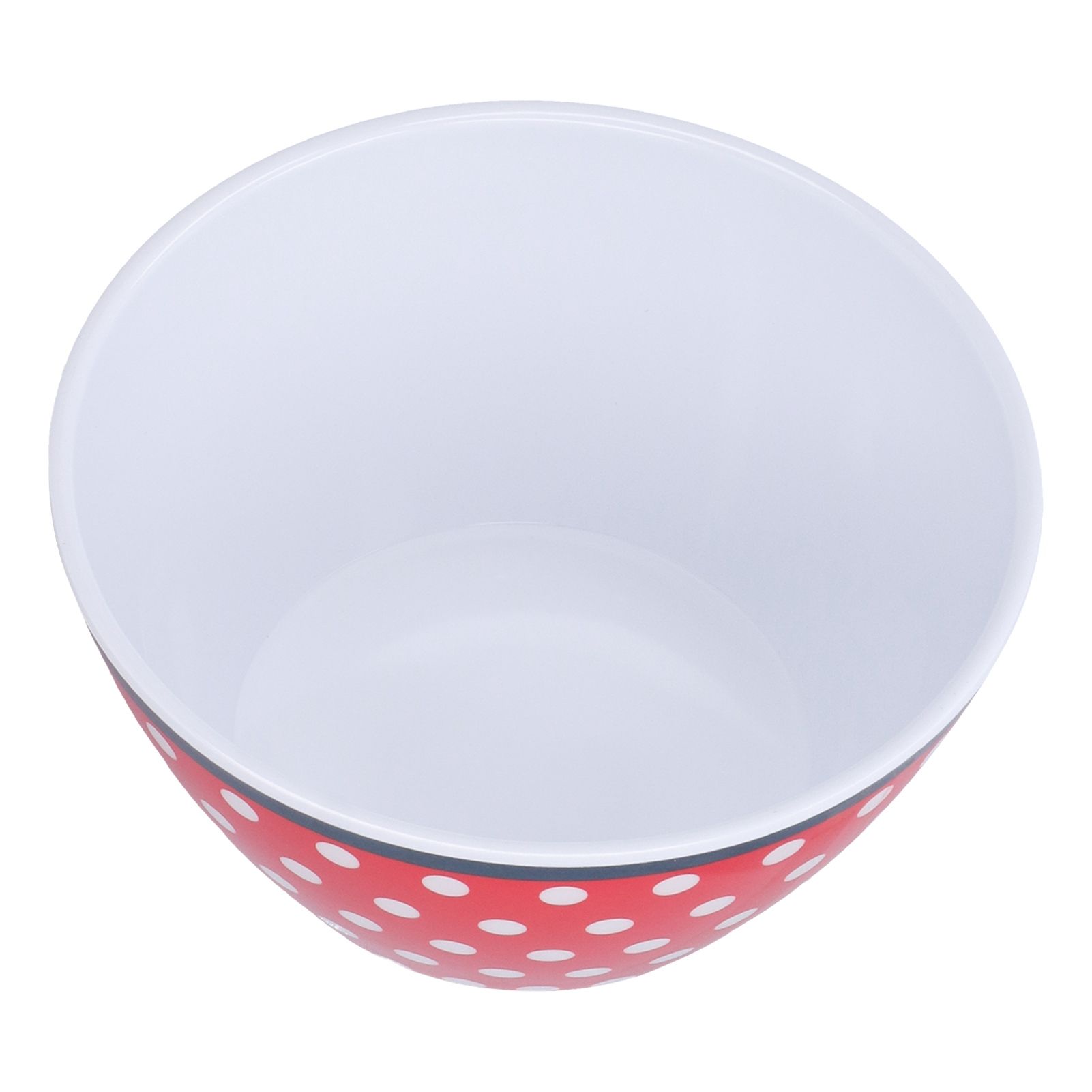 500ml Salad Bowl Thickened Snack Dessert Cake Fruit Bowl for Baking Table DecorationRed Dot - Image 6